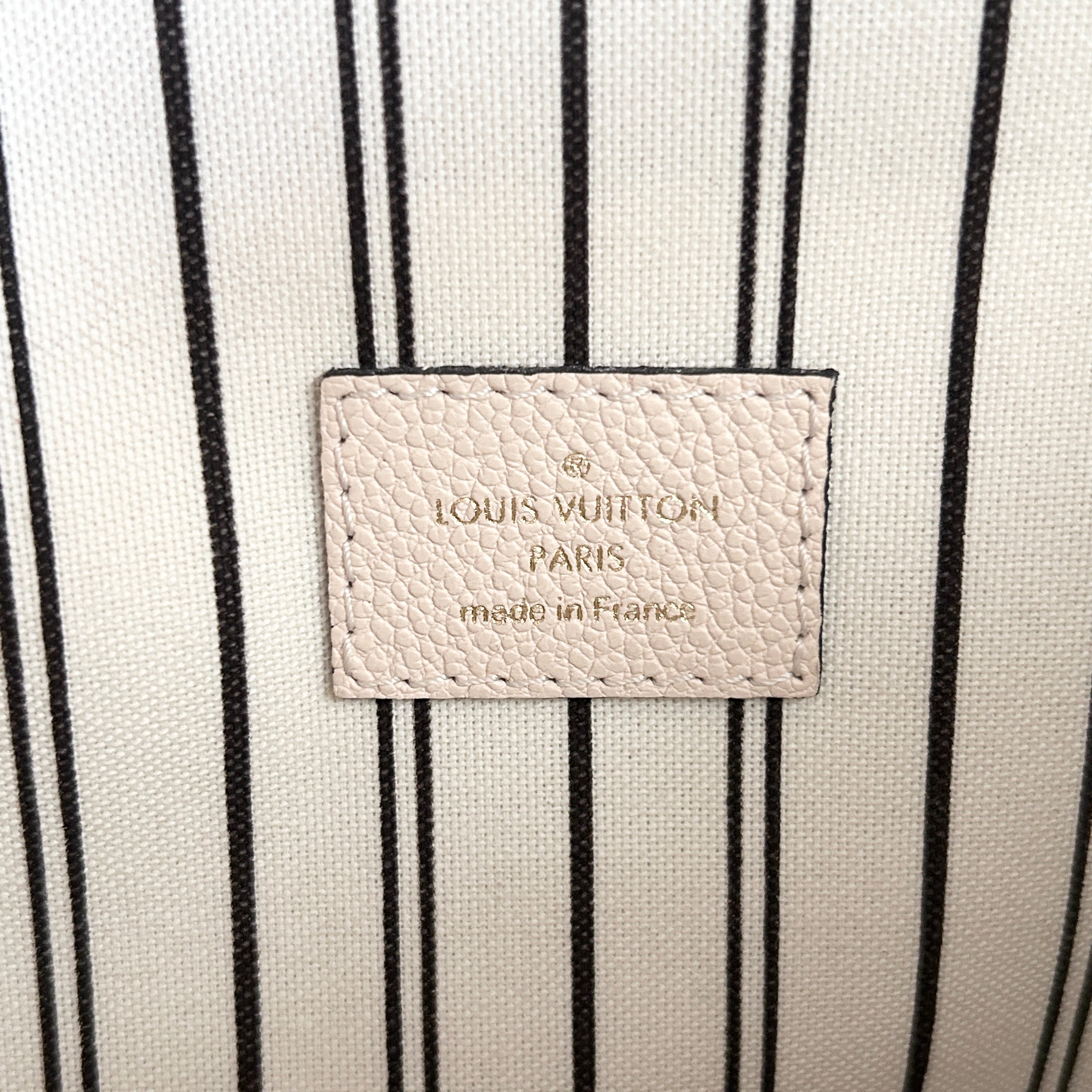 Crème Monogram Empreinte Leather Pochette Metis w/GHW