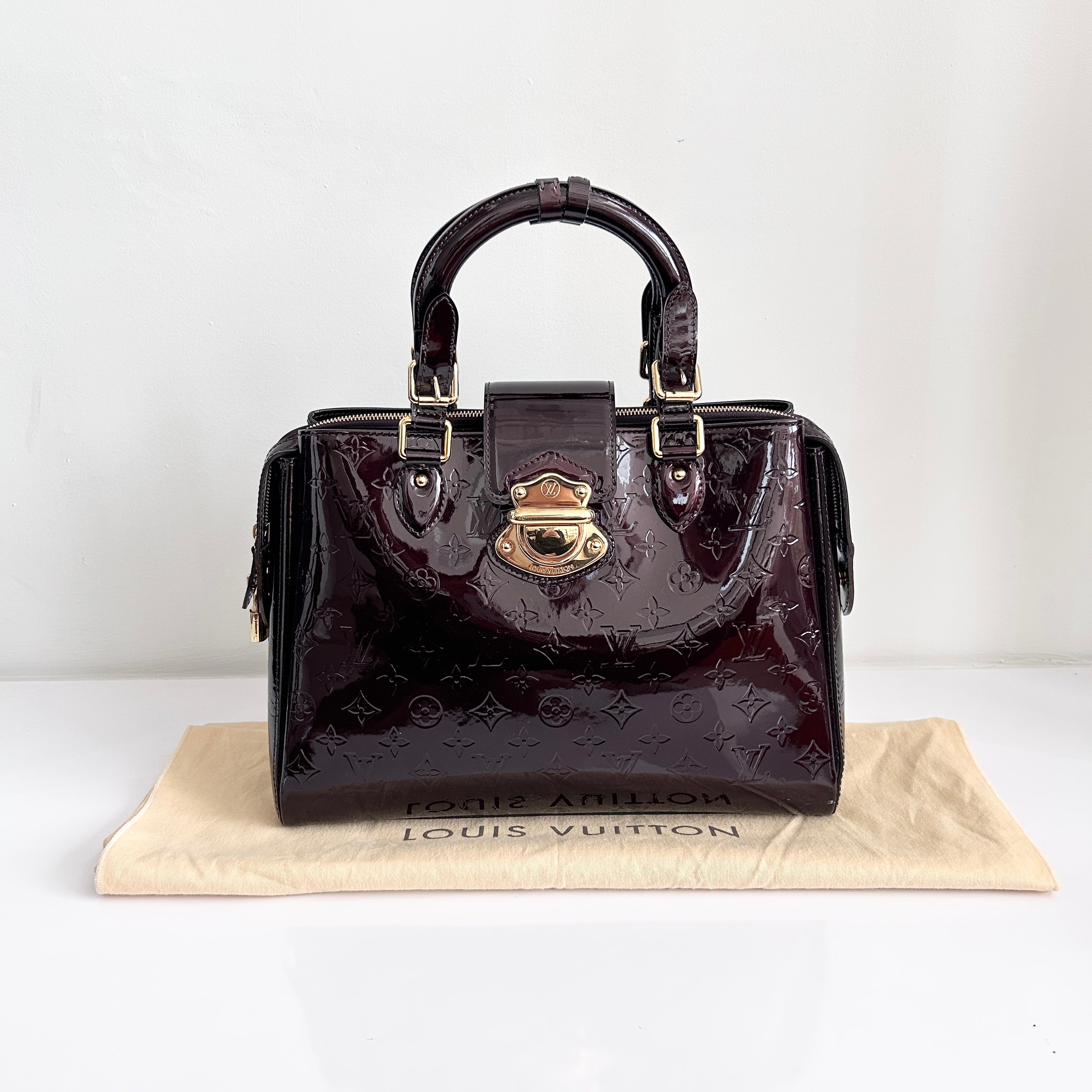 Amarante Monogram Vernis Melrose Bag w/GHW