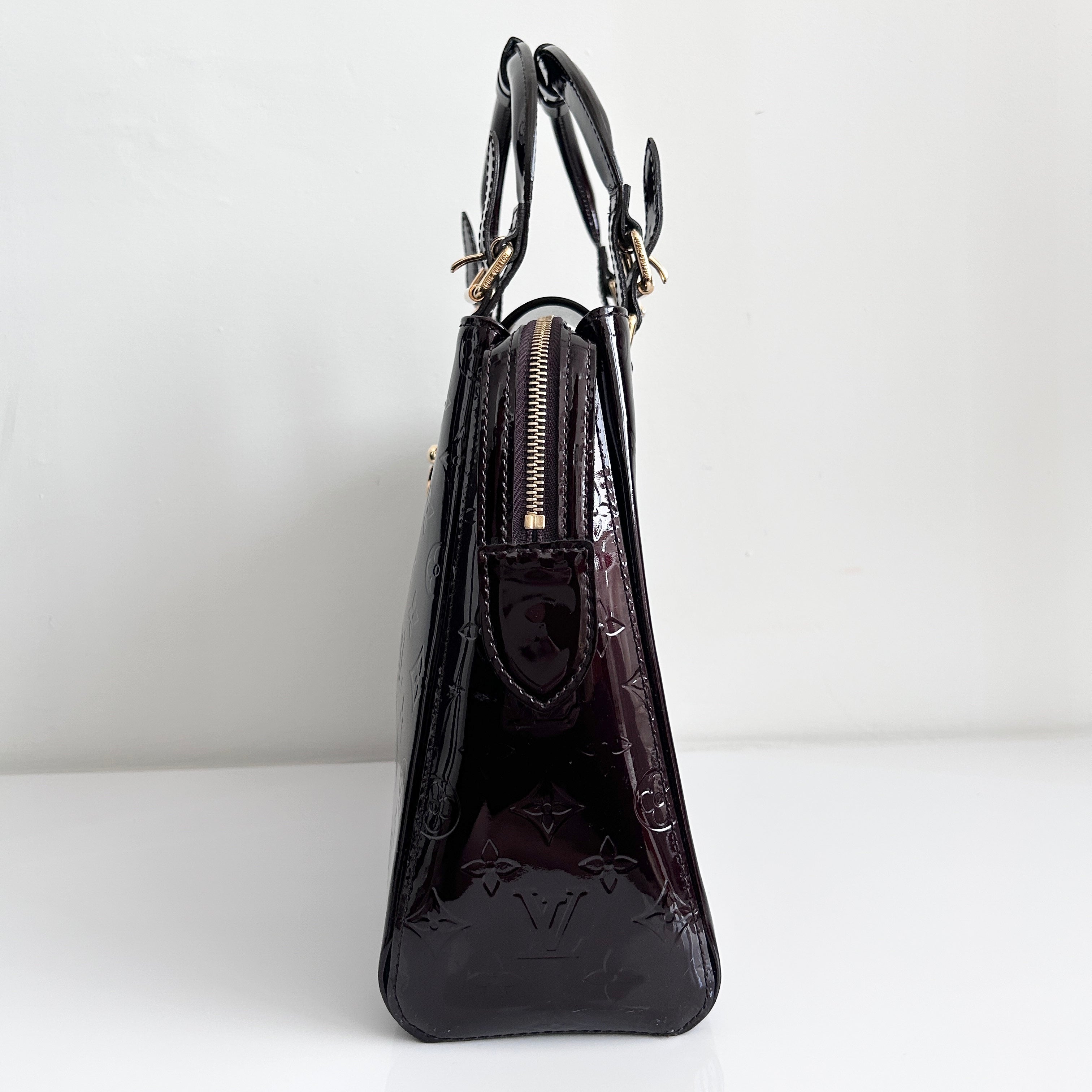 Amarante Monogram Vernis Melrose Bag w/GHW