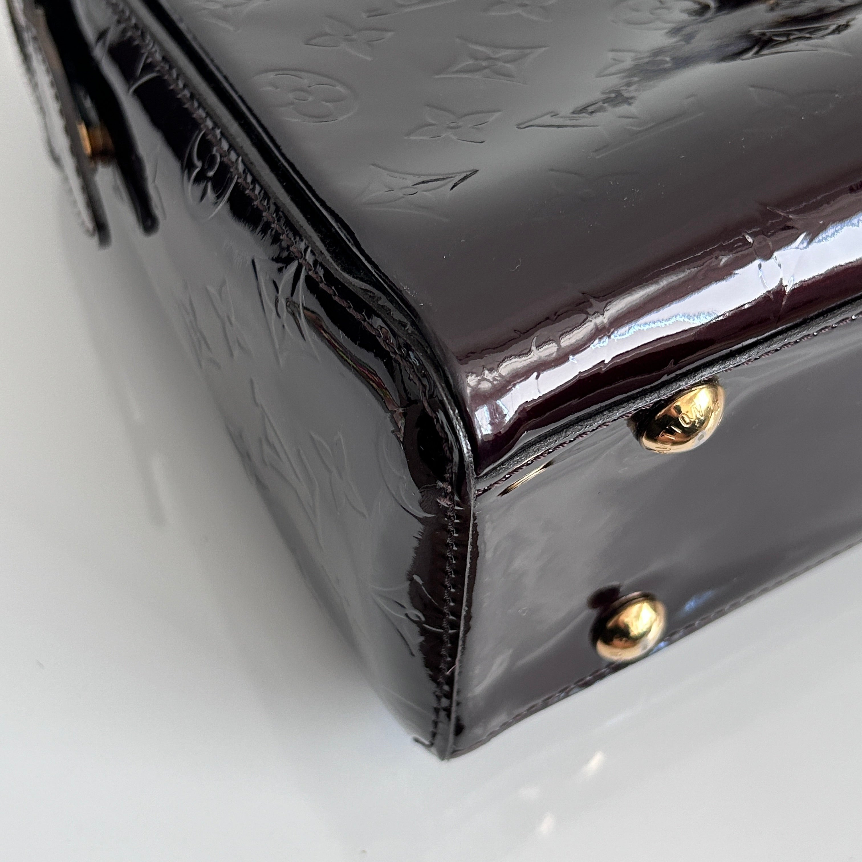 Amarante Monogram Vernis Melrose Bag w/GHW