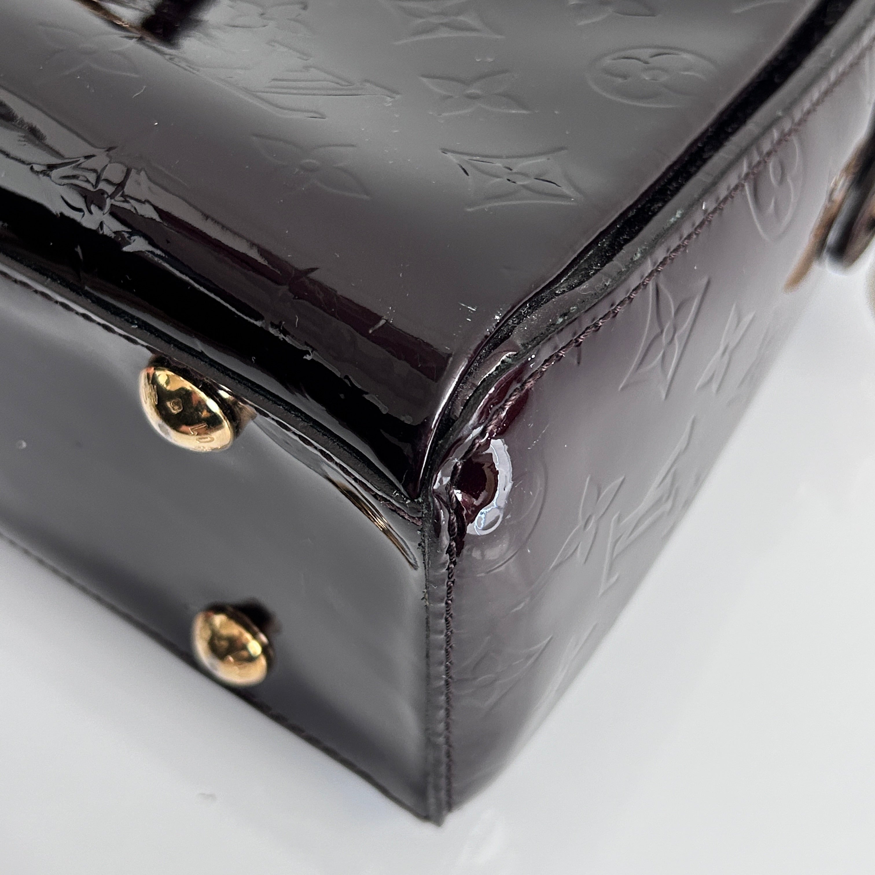 Amarante Monogram Vernis Melrose Bag w/GHW