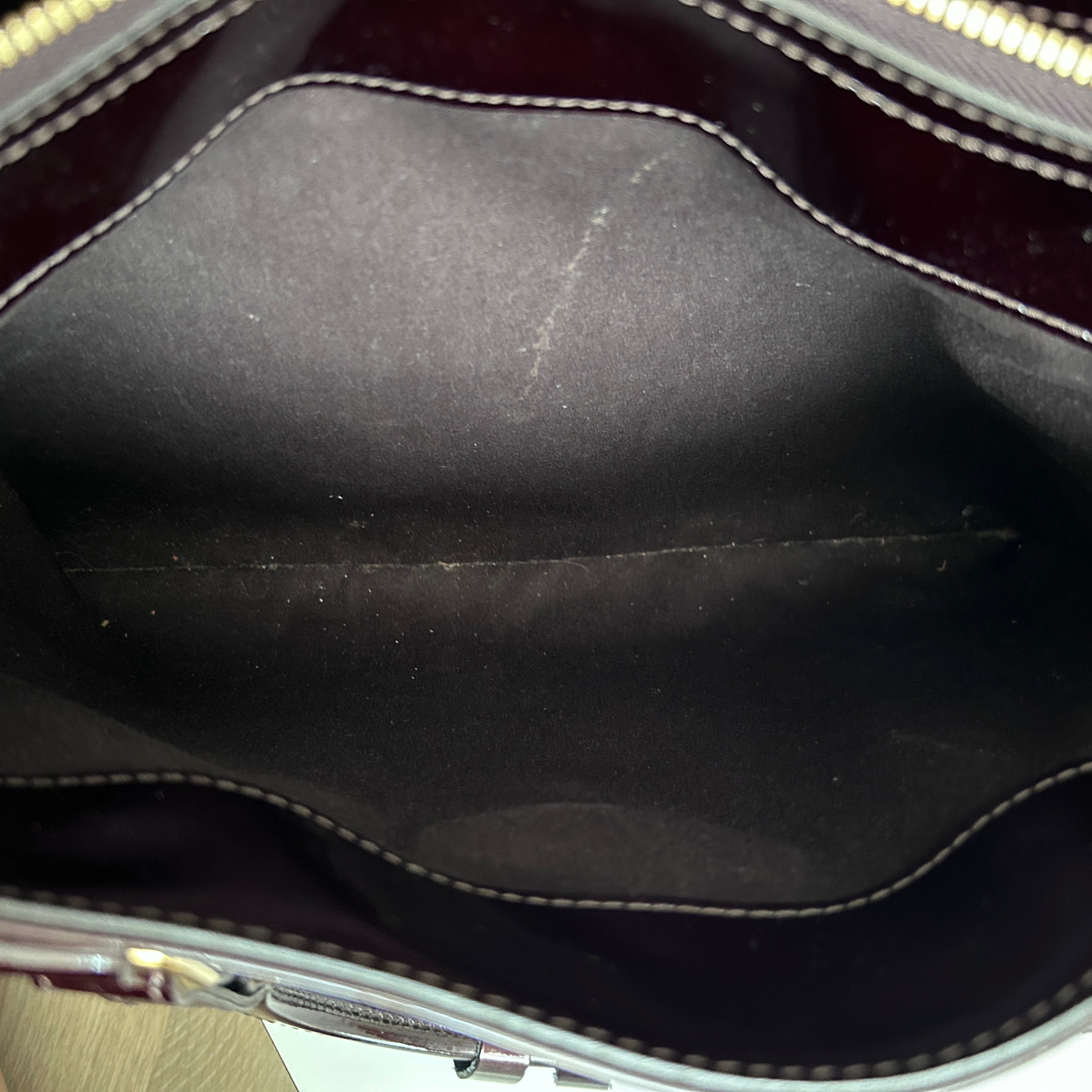 Amarante Monogram Vernis Melrose Bag w/GHW