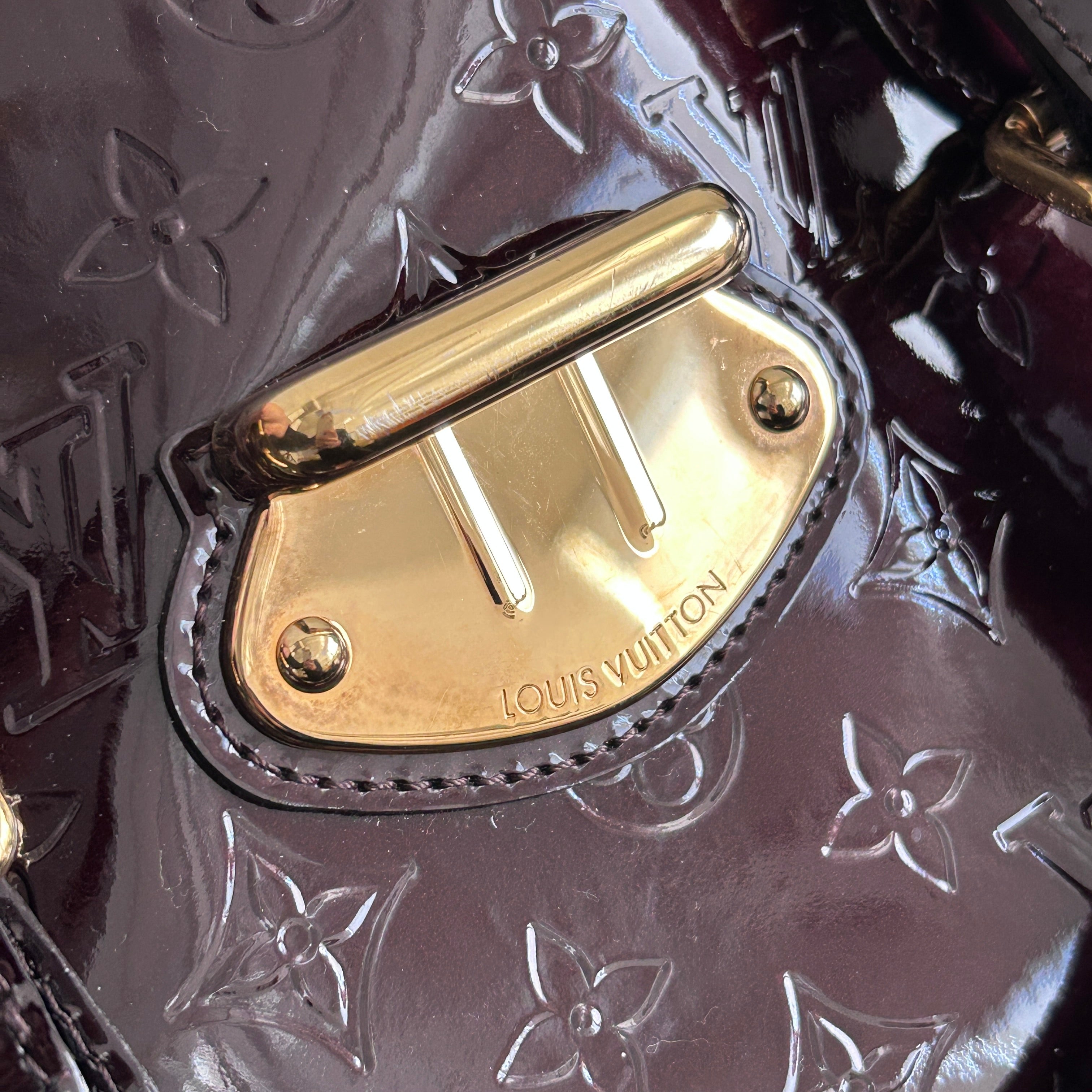 Amarante Monogram Vernis Melrose Bag w/GHW