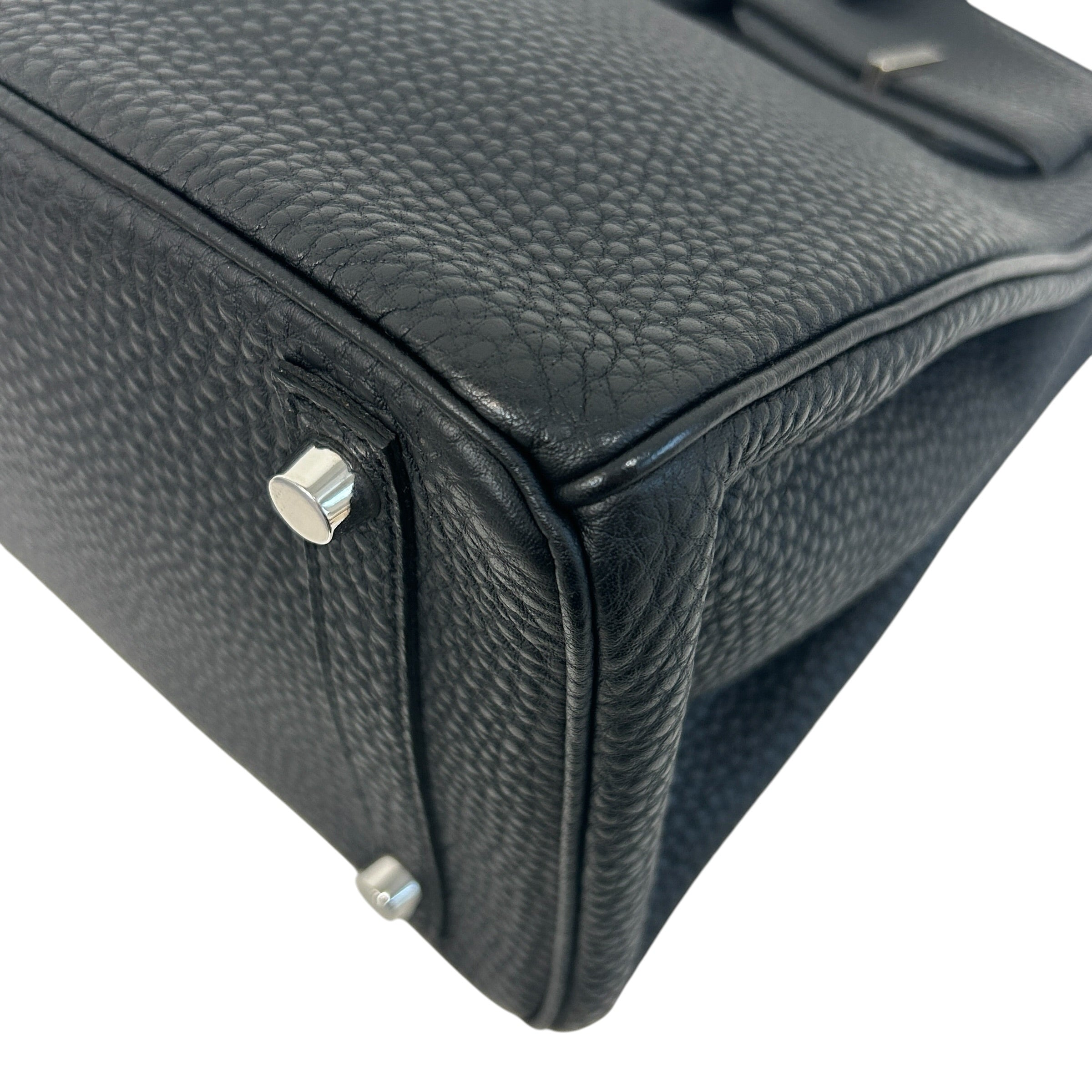 Black Clemence Leather Birkin 30 Bag w/PHW