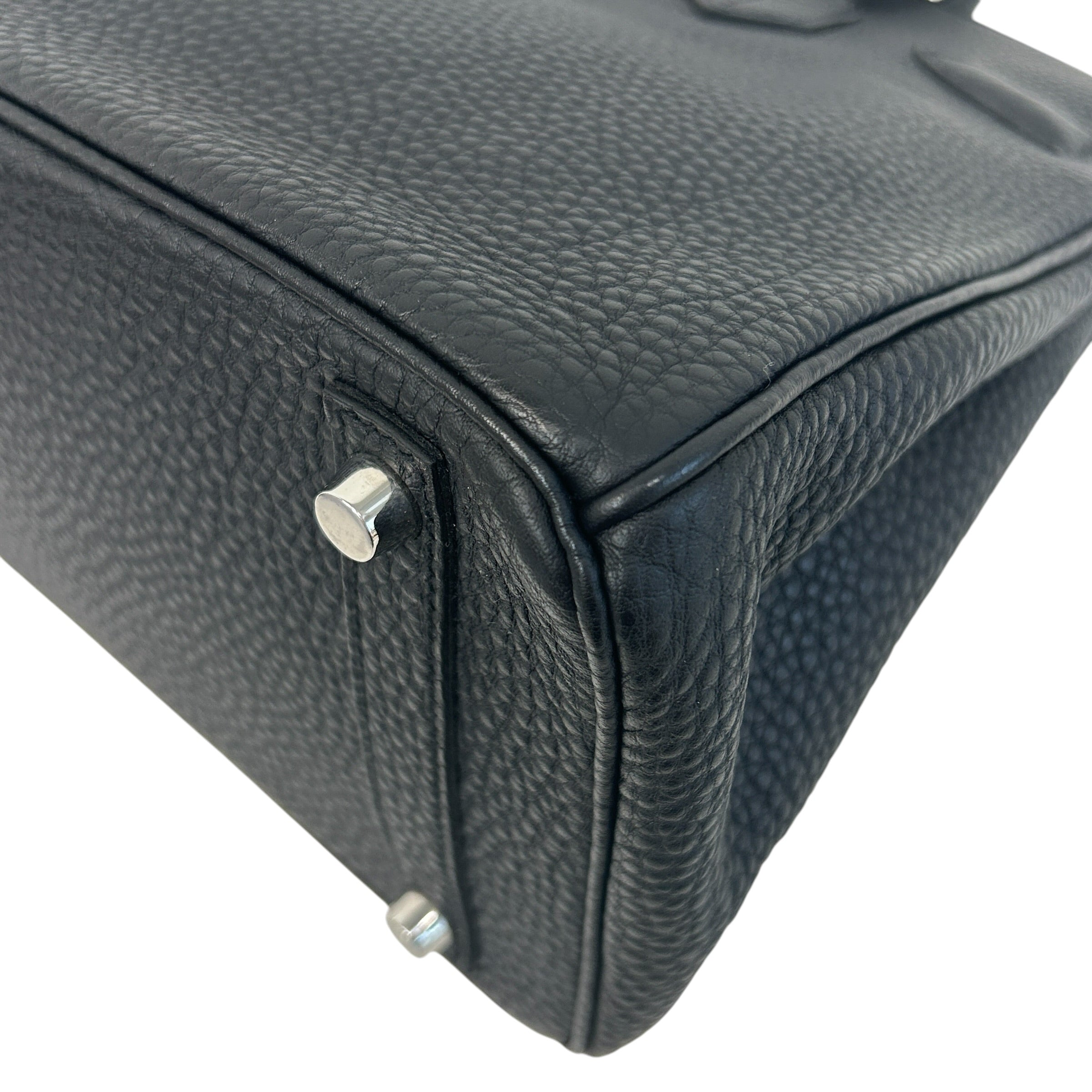Black Clemence Leather Birkin 30 Bag w/PHW