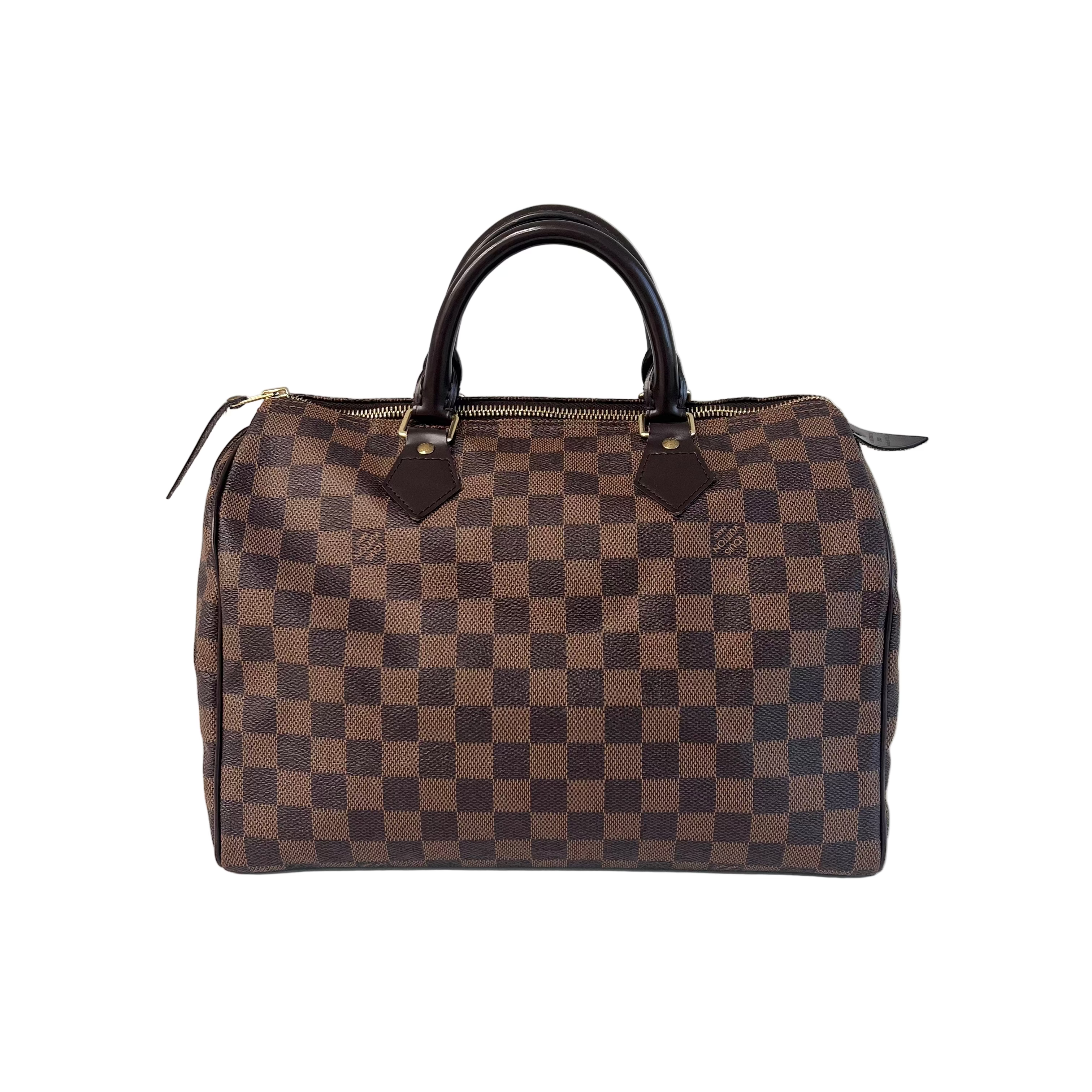 Damier Ebene Coated Canvas Speedy 30 w/GHW