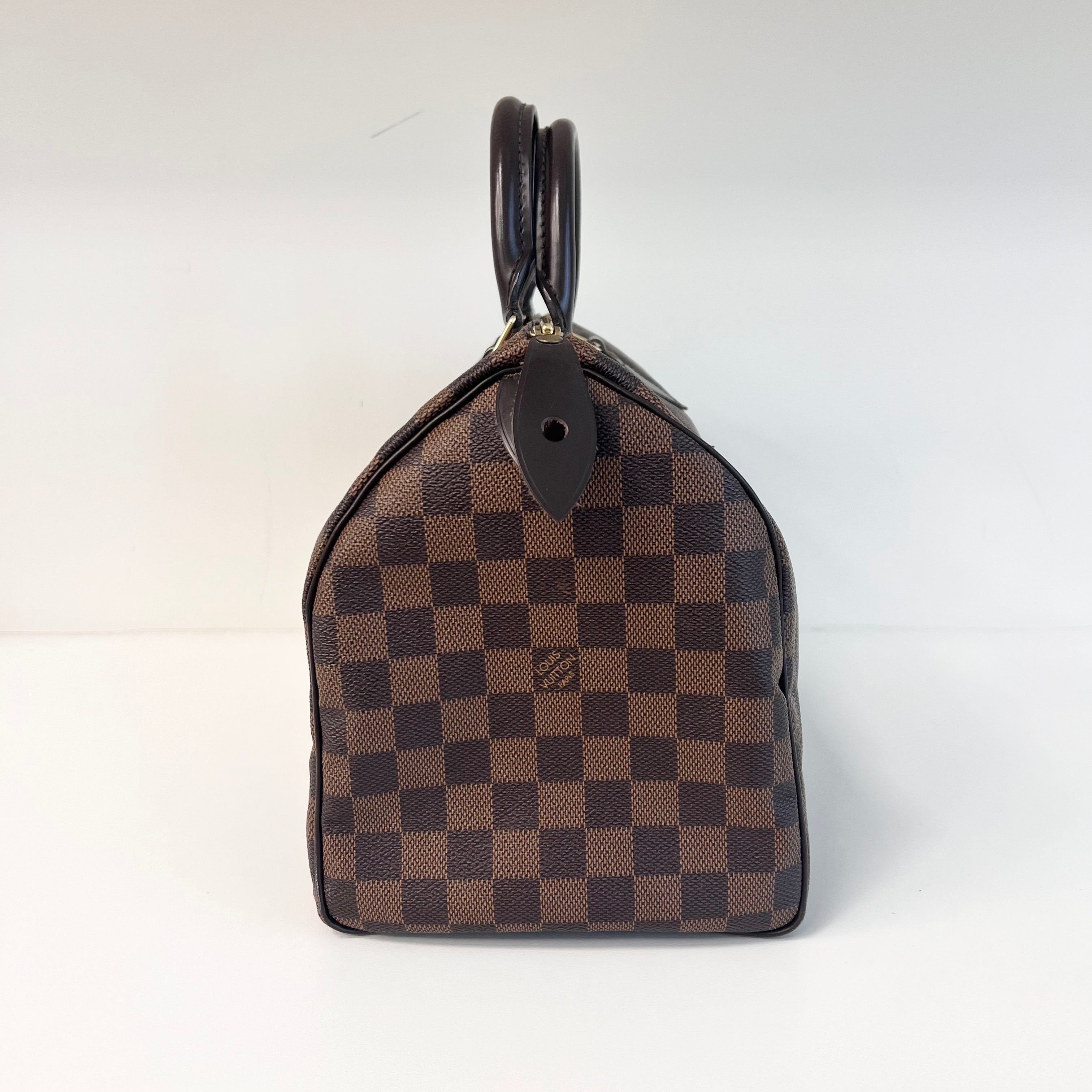 Damier Ebene Coated Canvas Speedy 30 w/GHW