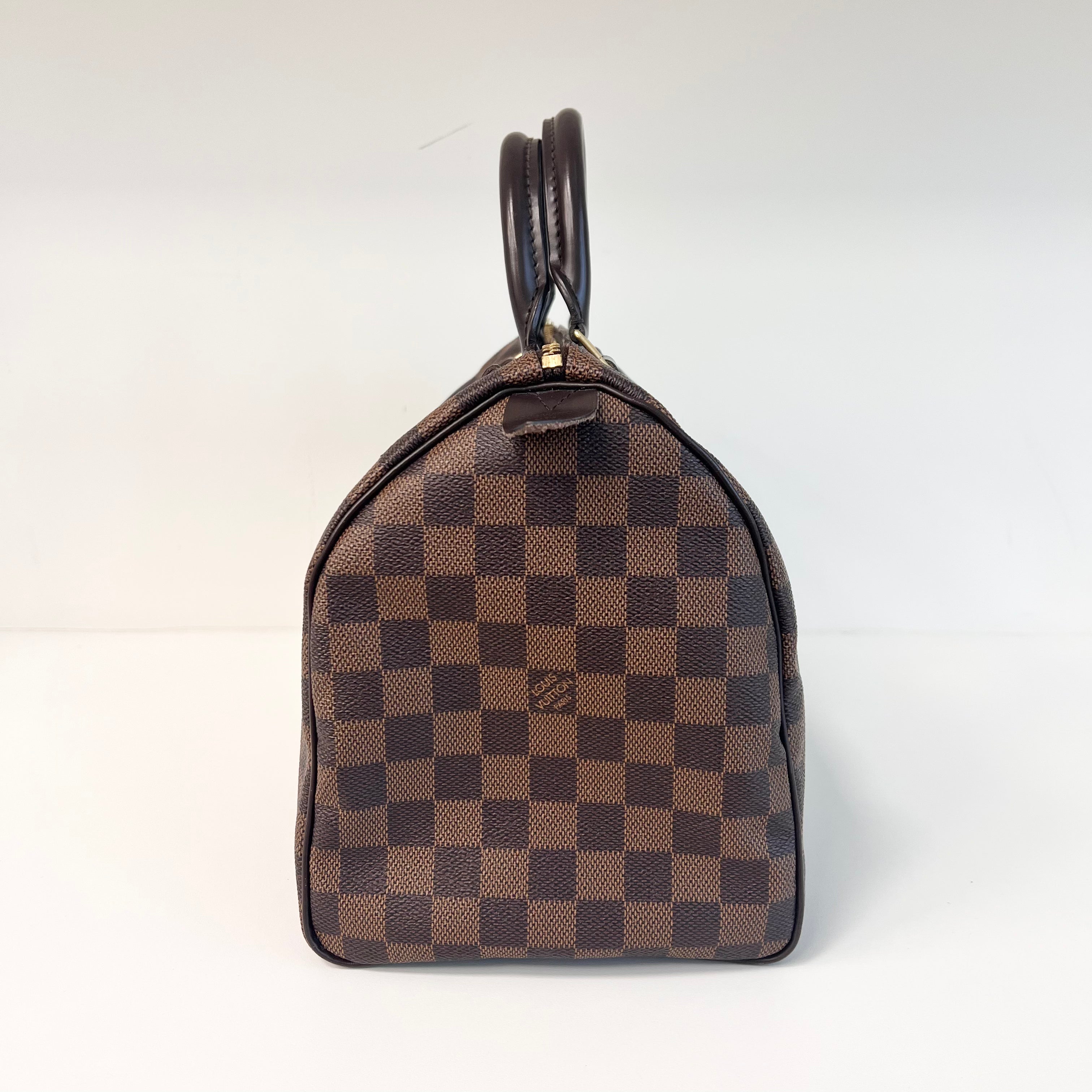 Damier Ebene Coated Canvas Speedy 30 w/GHW