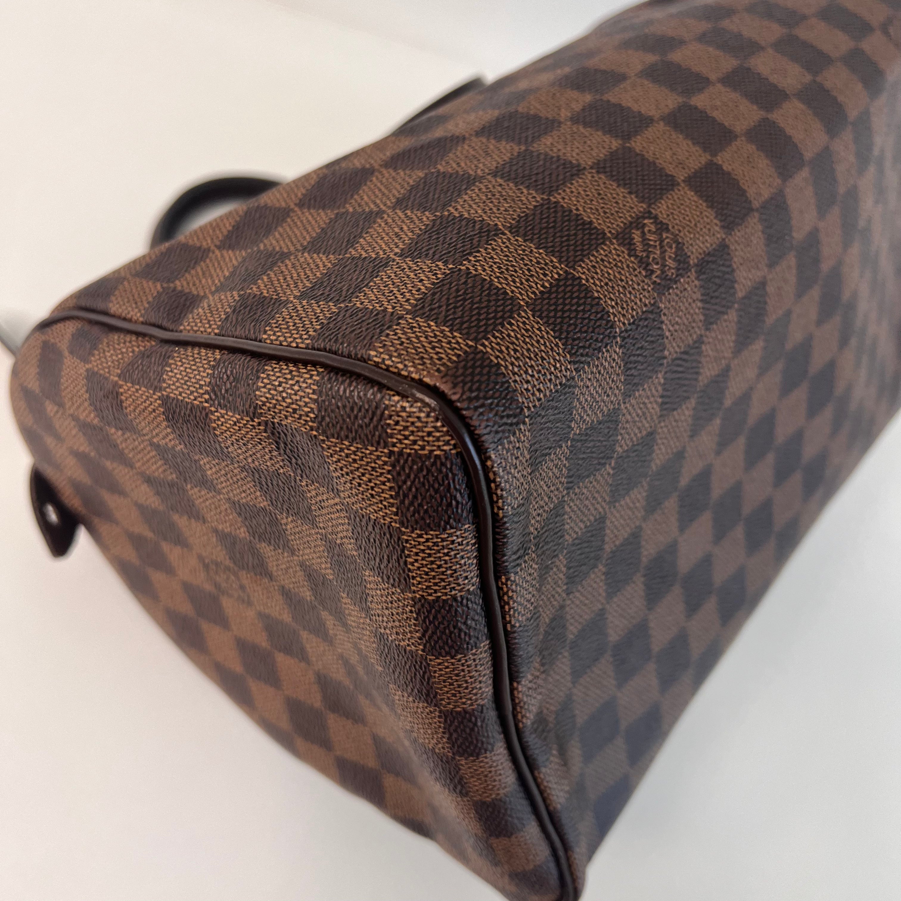 Damier Ebene Coated Canvas Speedy 30 w/GHW