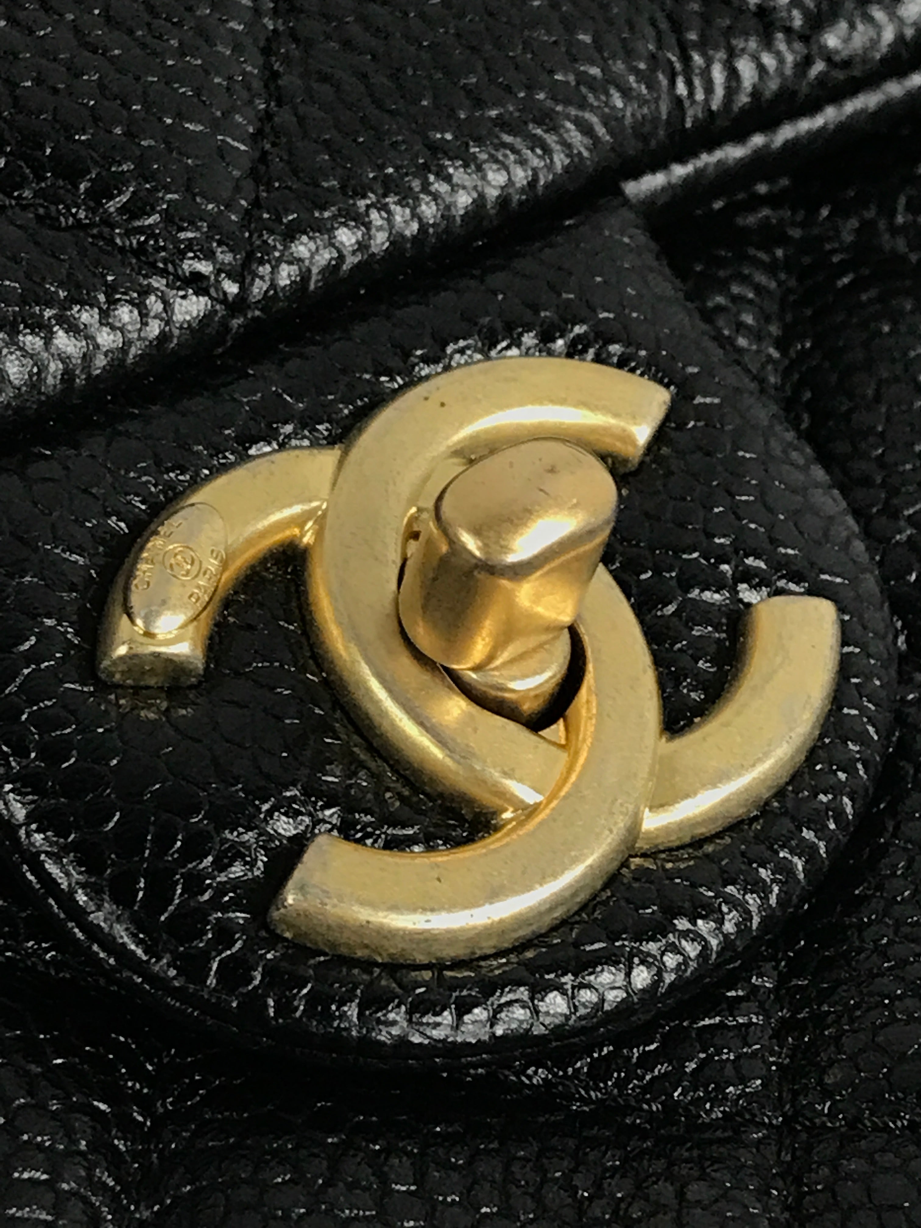 Black Caviar Quilted Mini Medallion Single Flap w/AGHW- ON LAYAWAY