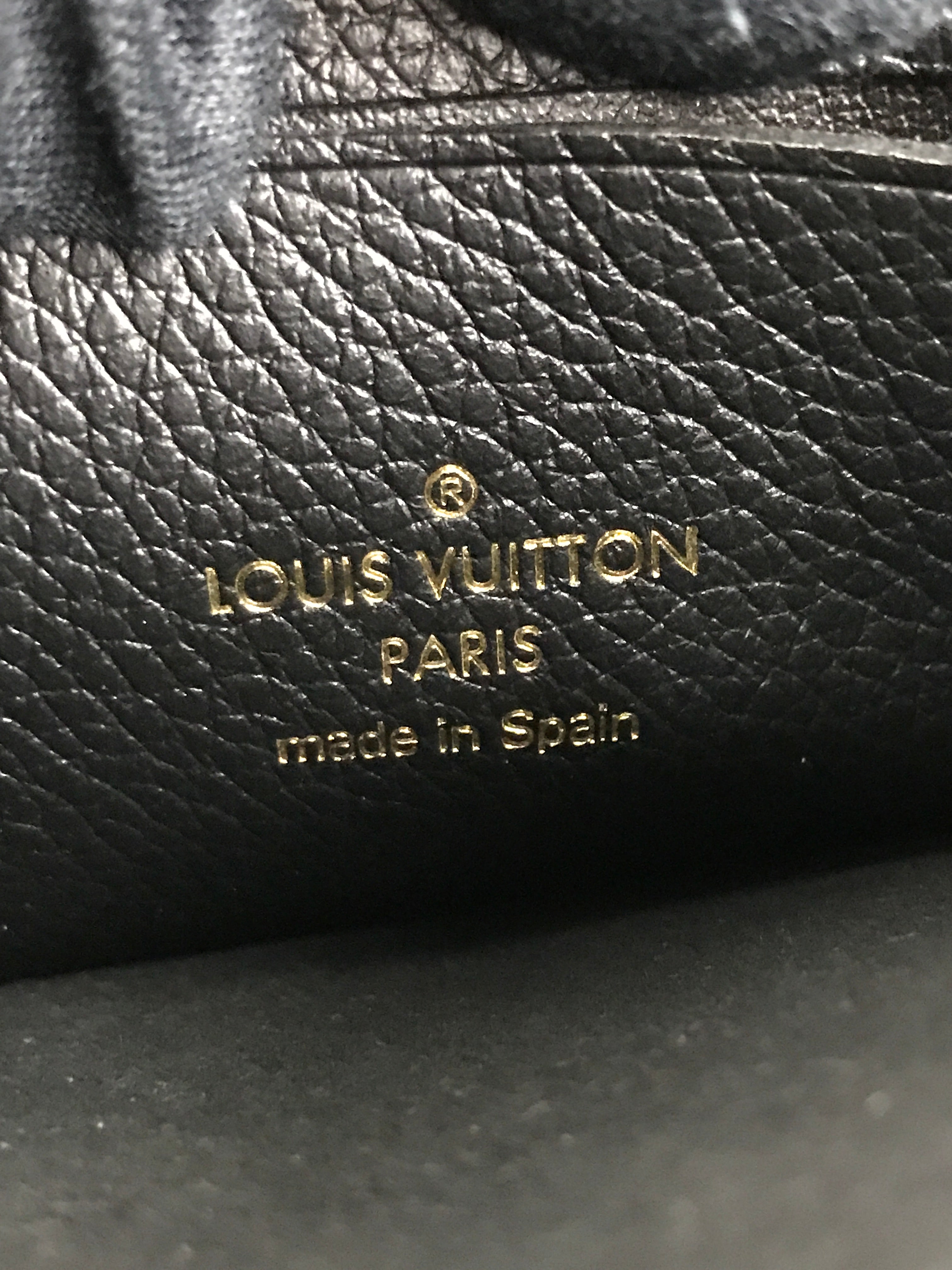 Black Monogram Empriente Leather Double Zip Pochette W/GHW