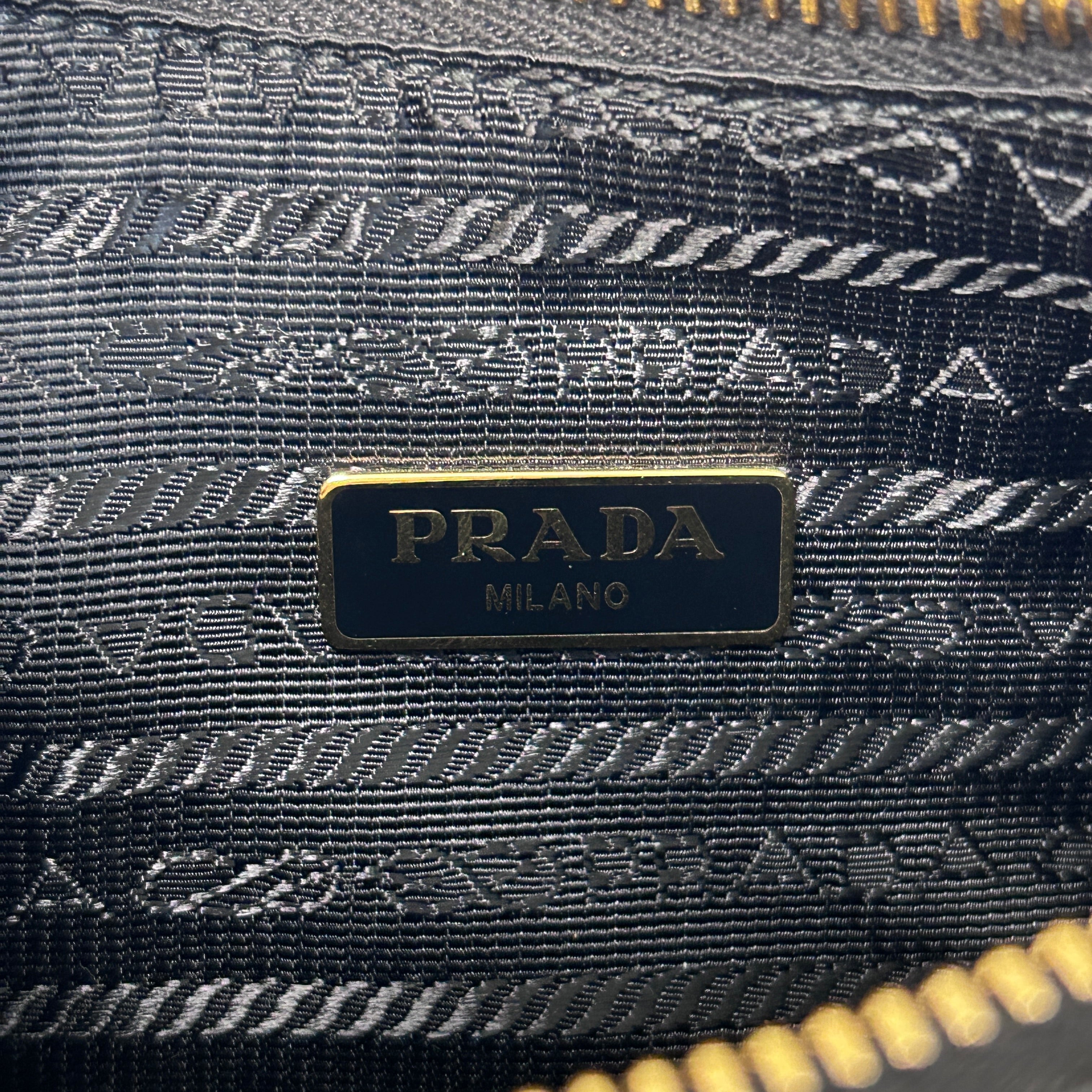 Re-Edition 2005 Black Saffiano Leather Bag w/GHW