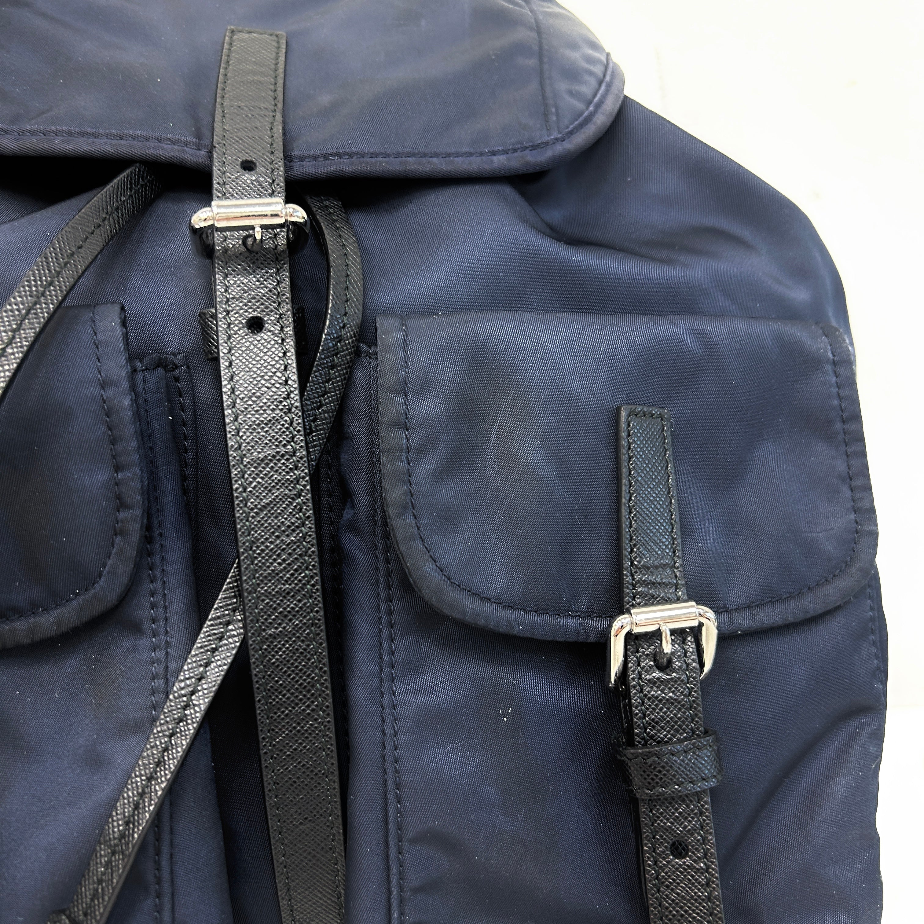 Navy Re-Nylon Backpack