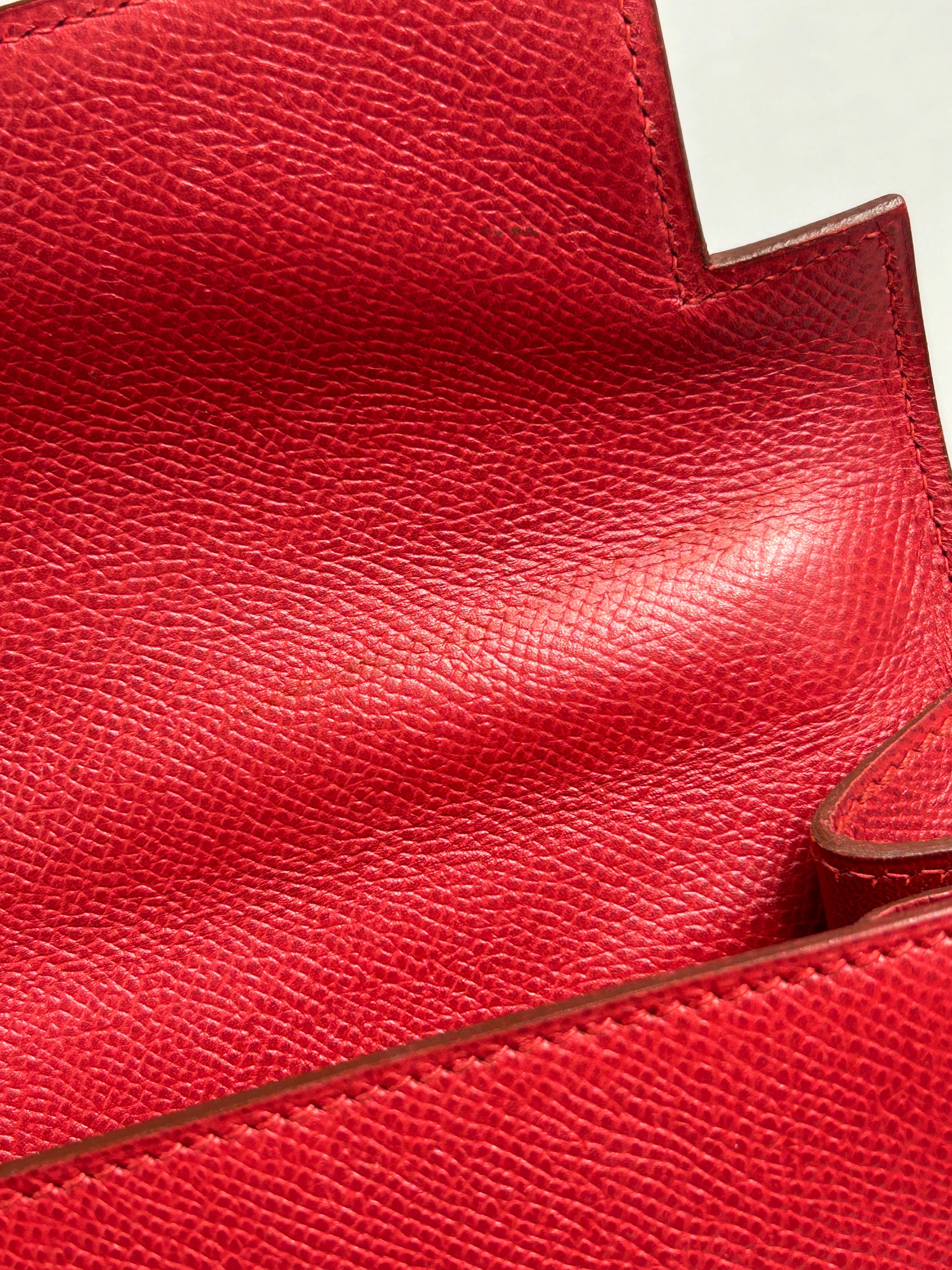 Hermes Rouge Epsom Kelly 32 w/GHW