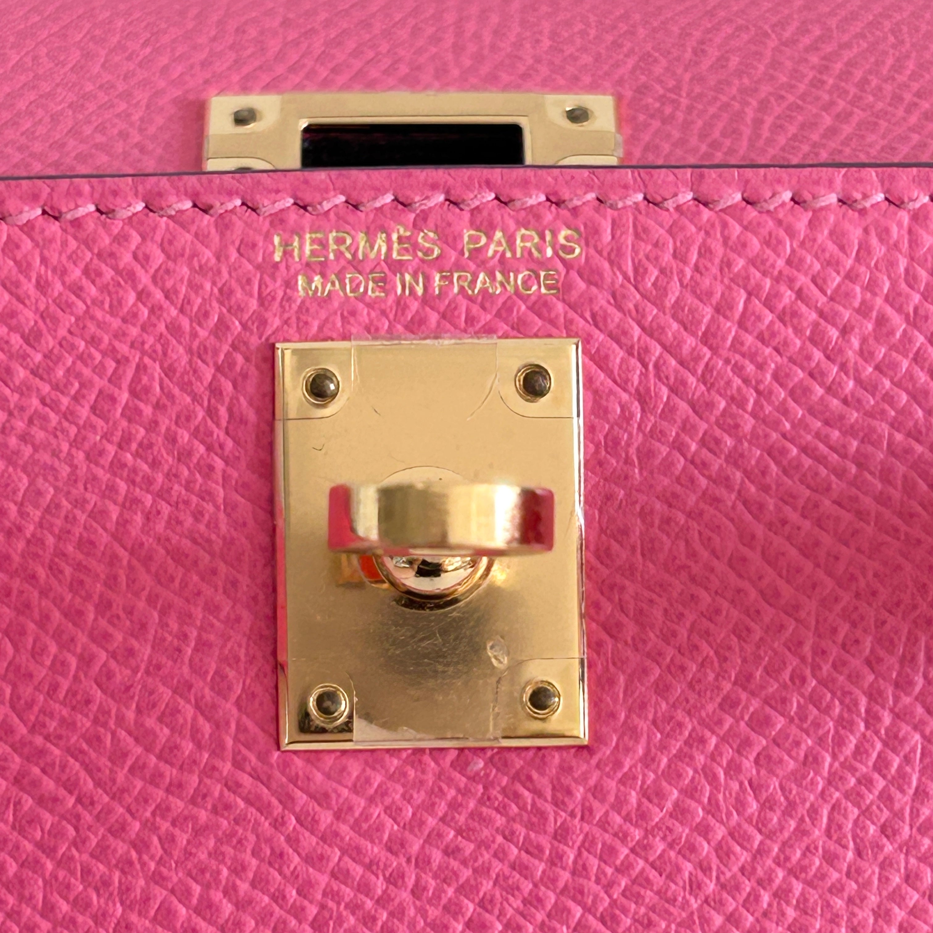 Rose Lipstick Epsom Mini Kelly w/GHW