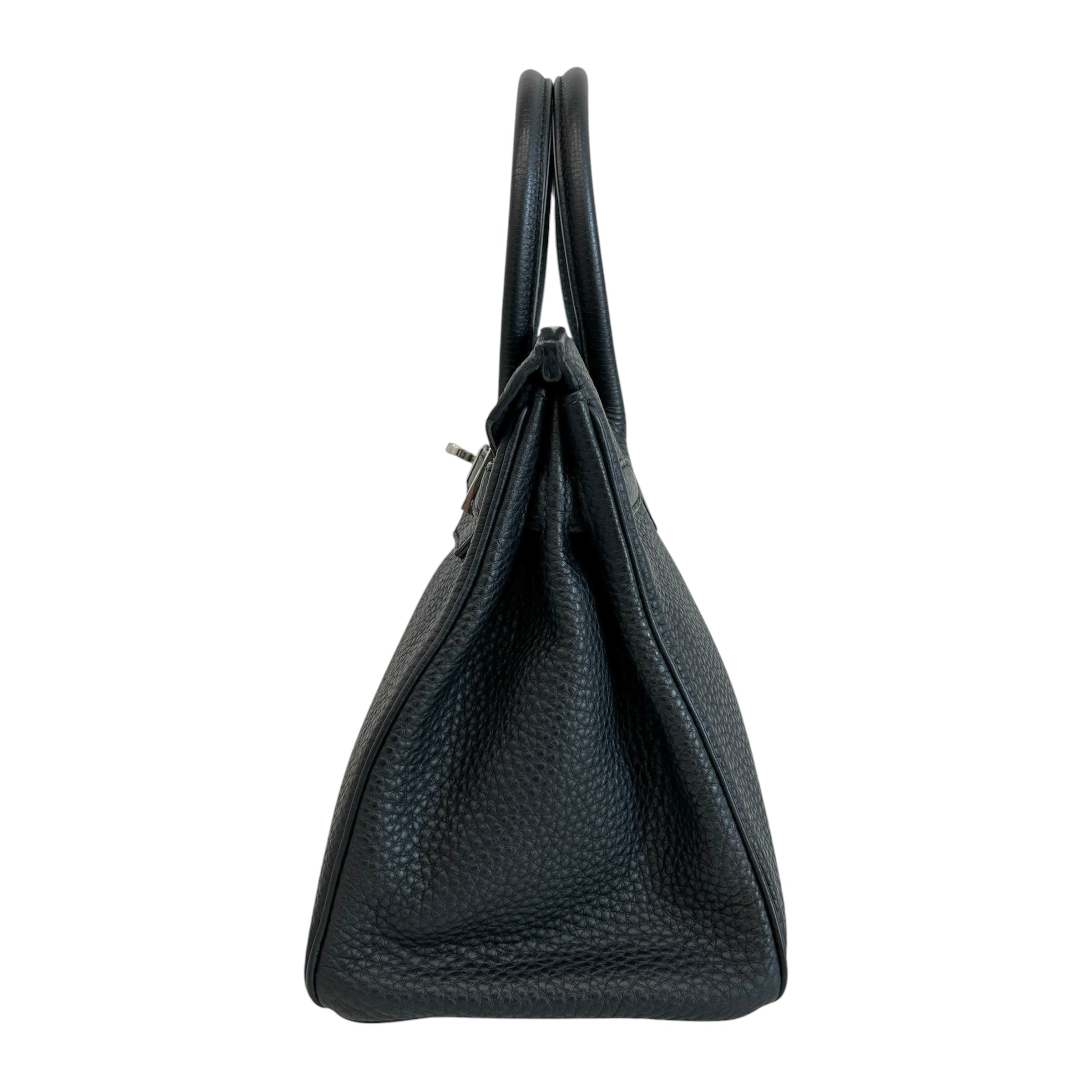 Black Togo Leather Birkin 30 Bag w/PHW - Haute Classics