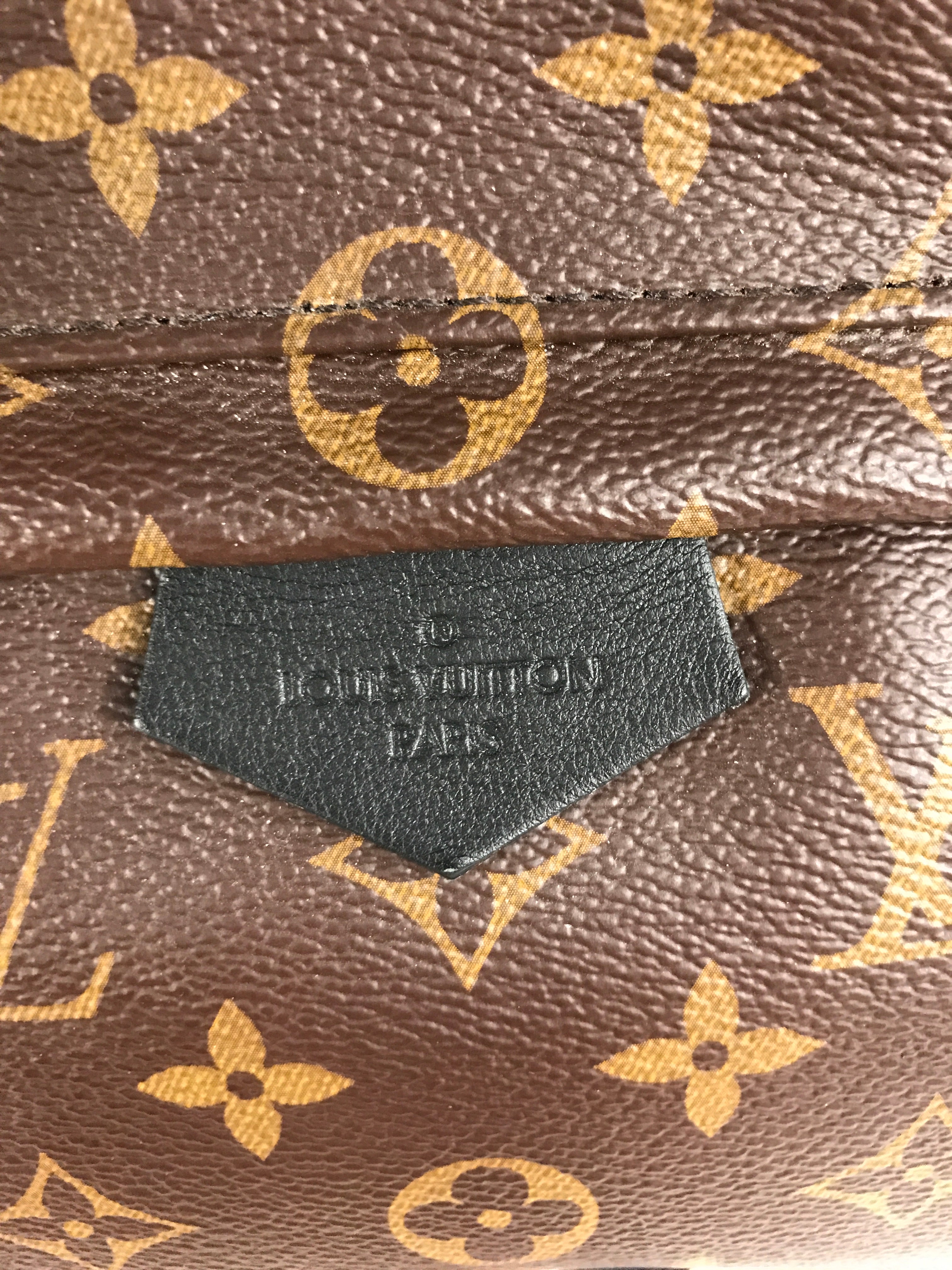Monogram Coated Canvas Palm Springs MM Backpack w/GHW