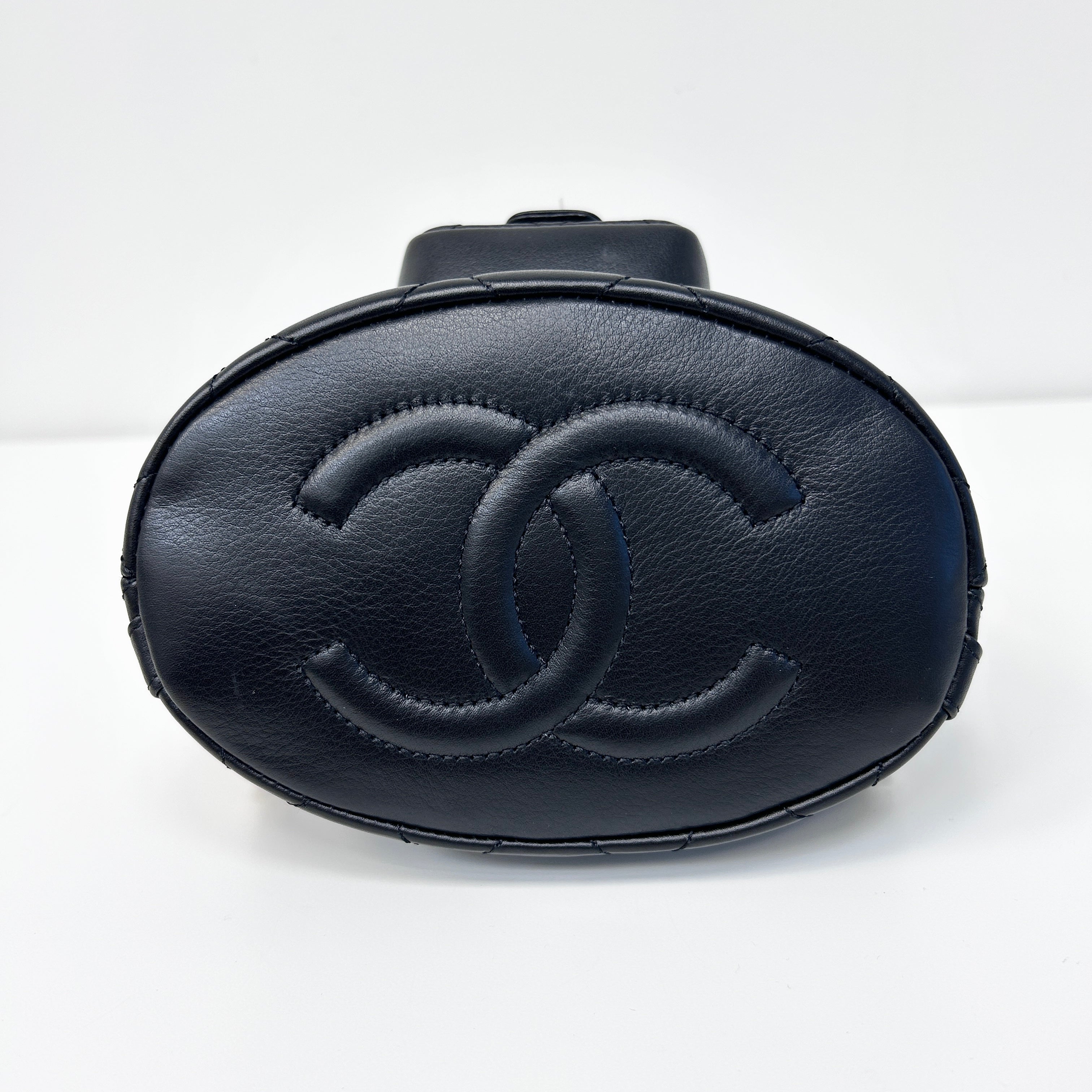 Black 23A Twinset Mini Backpack with Pouch w/GHW