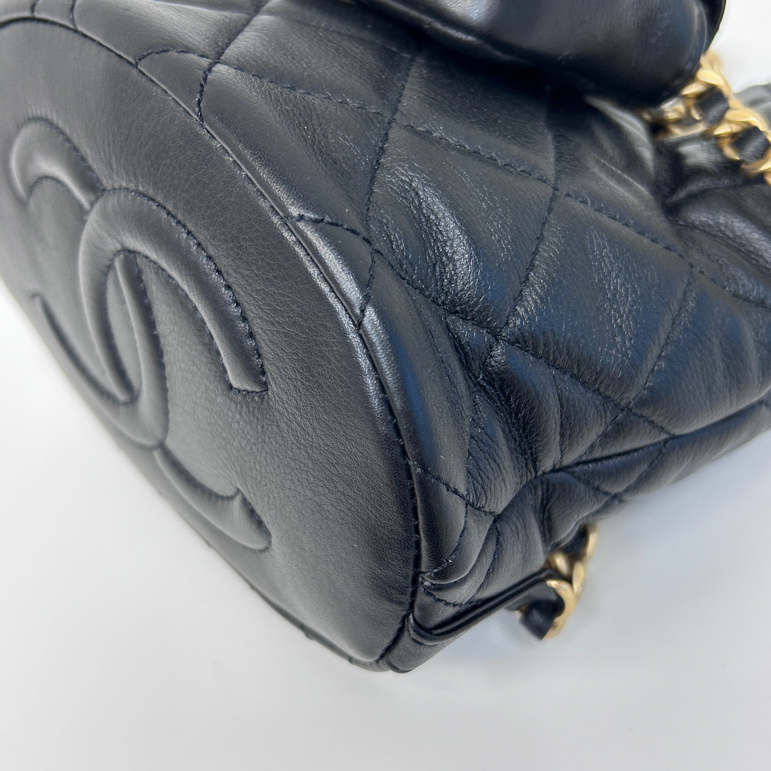 Black 23A Twinset Mini Backpack with Pouch w/GHW