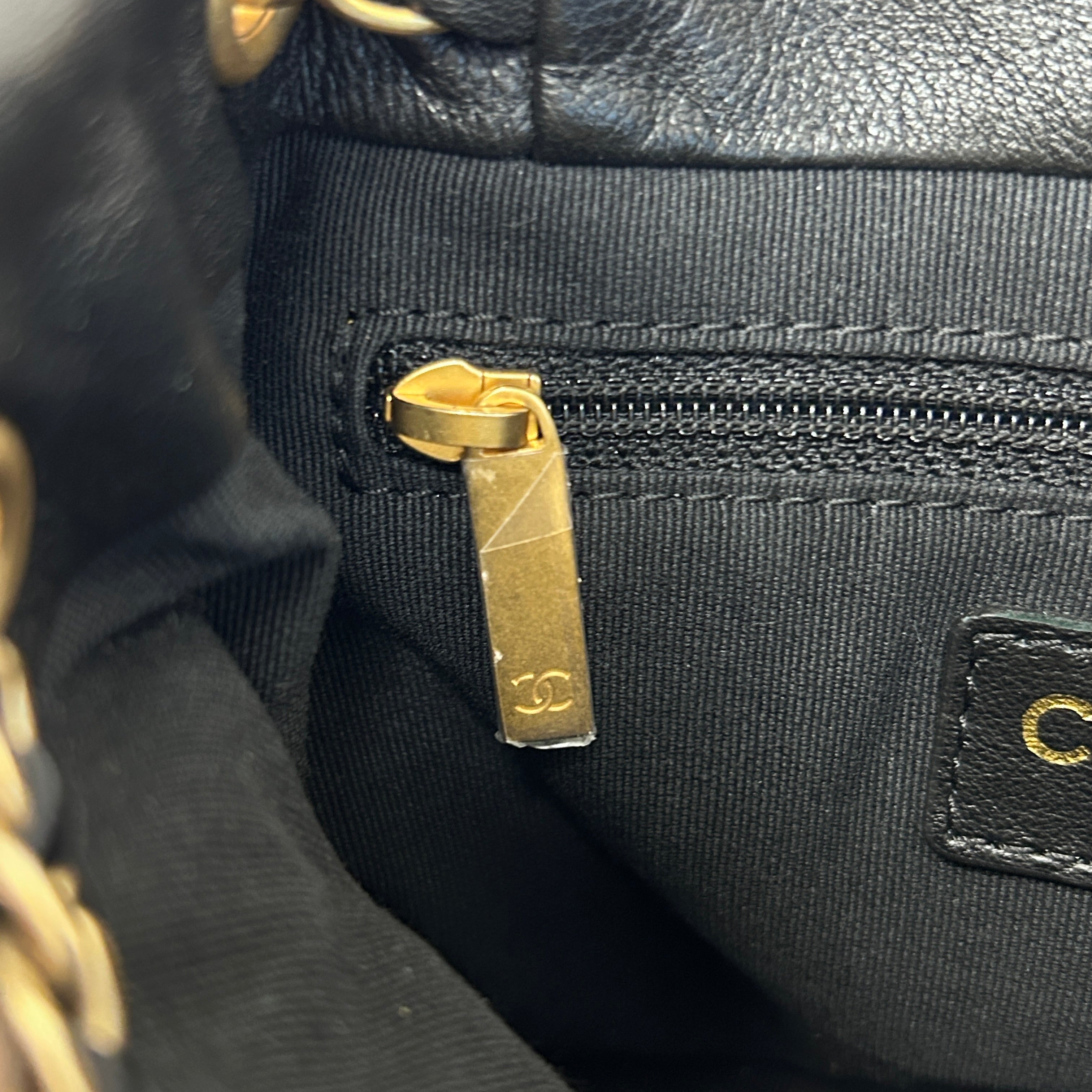 Black 23A Twinset Mini Backpack with Pouch w/GHW