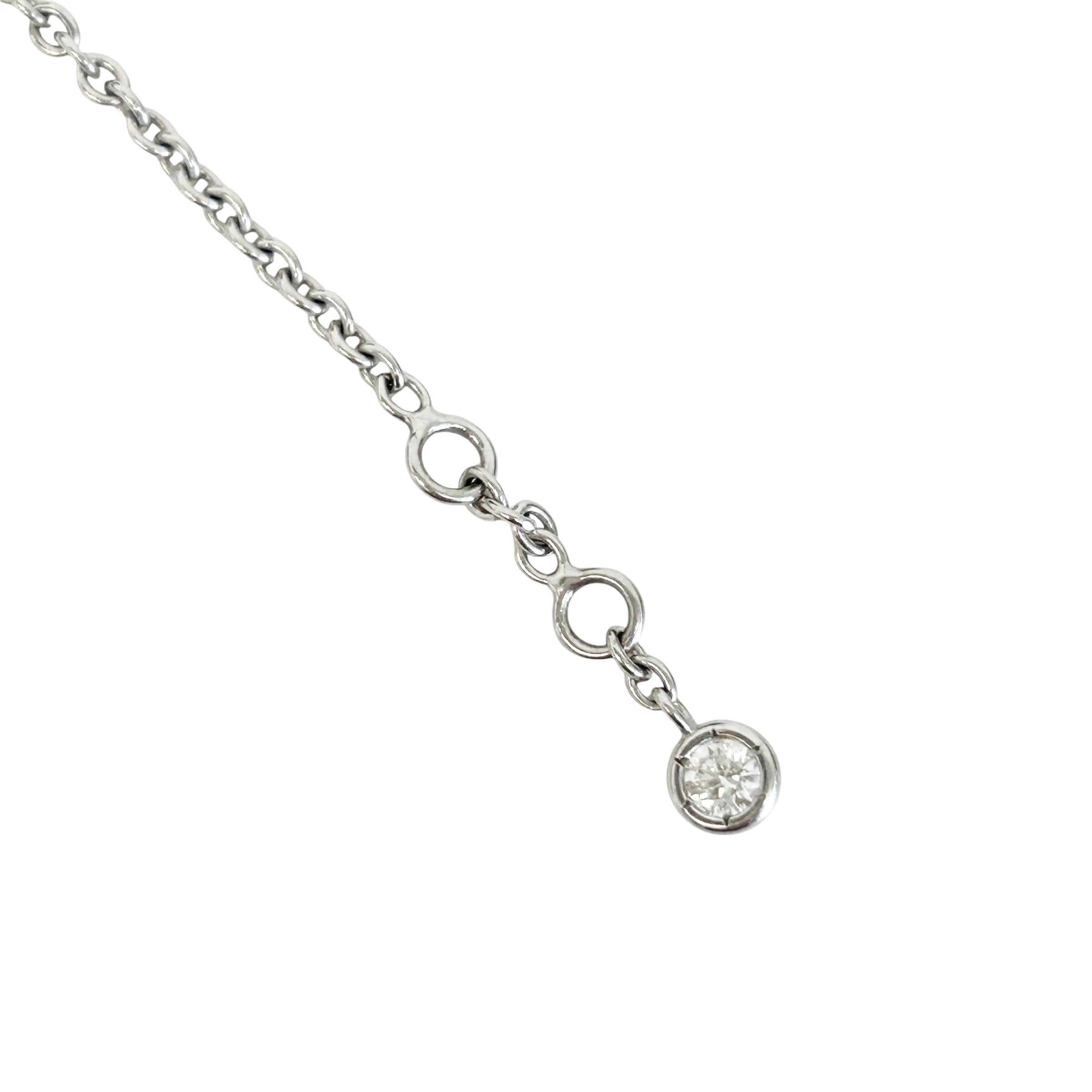 Finesse 18K White Gold w/18 Diamonds Bracelet