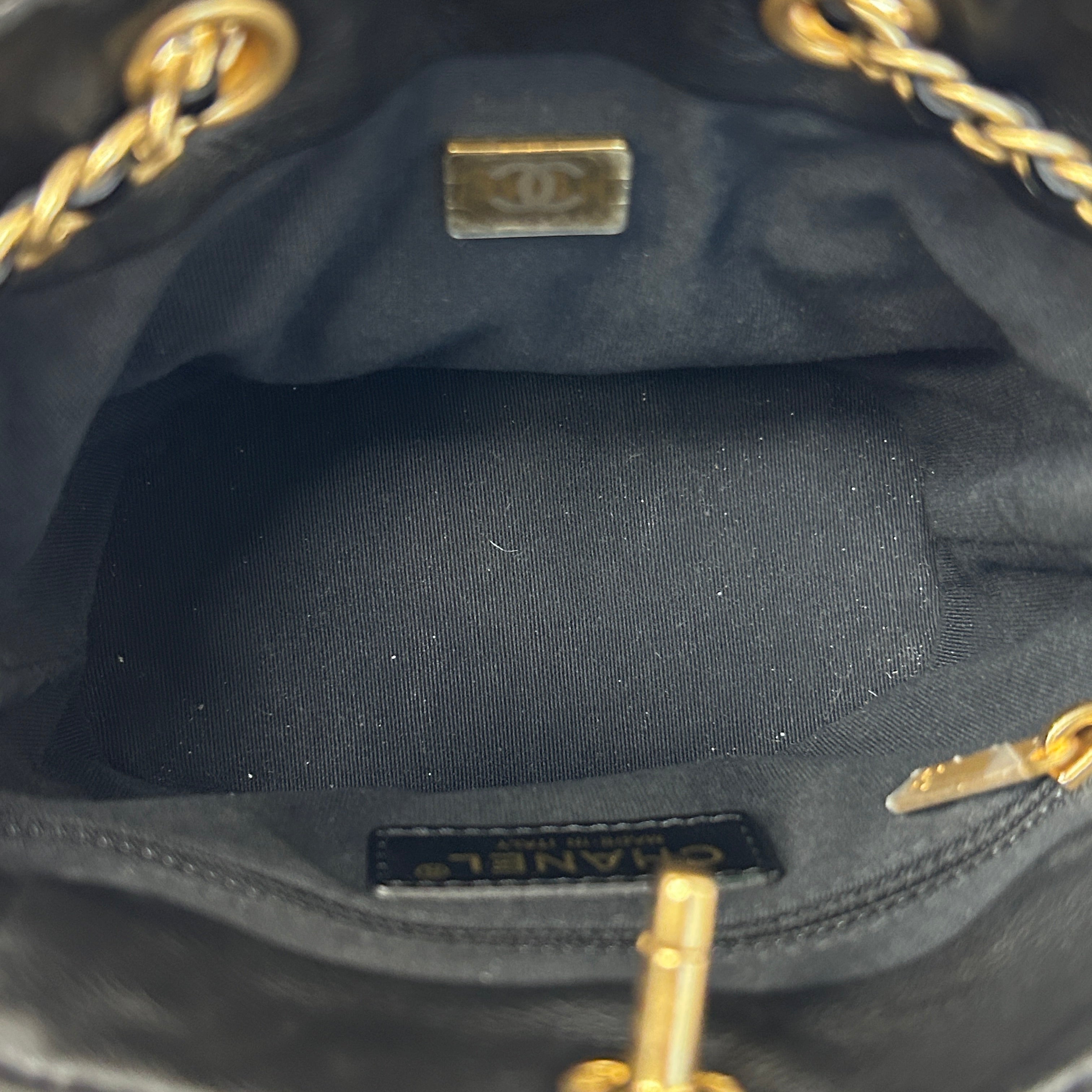 Black 23A Twinset Mini Backpack with Pouch w/GHW