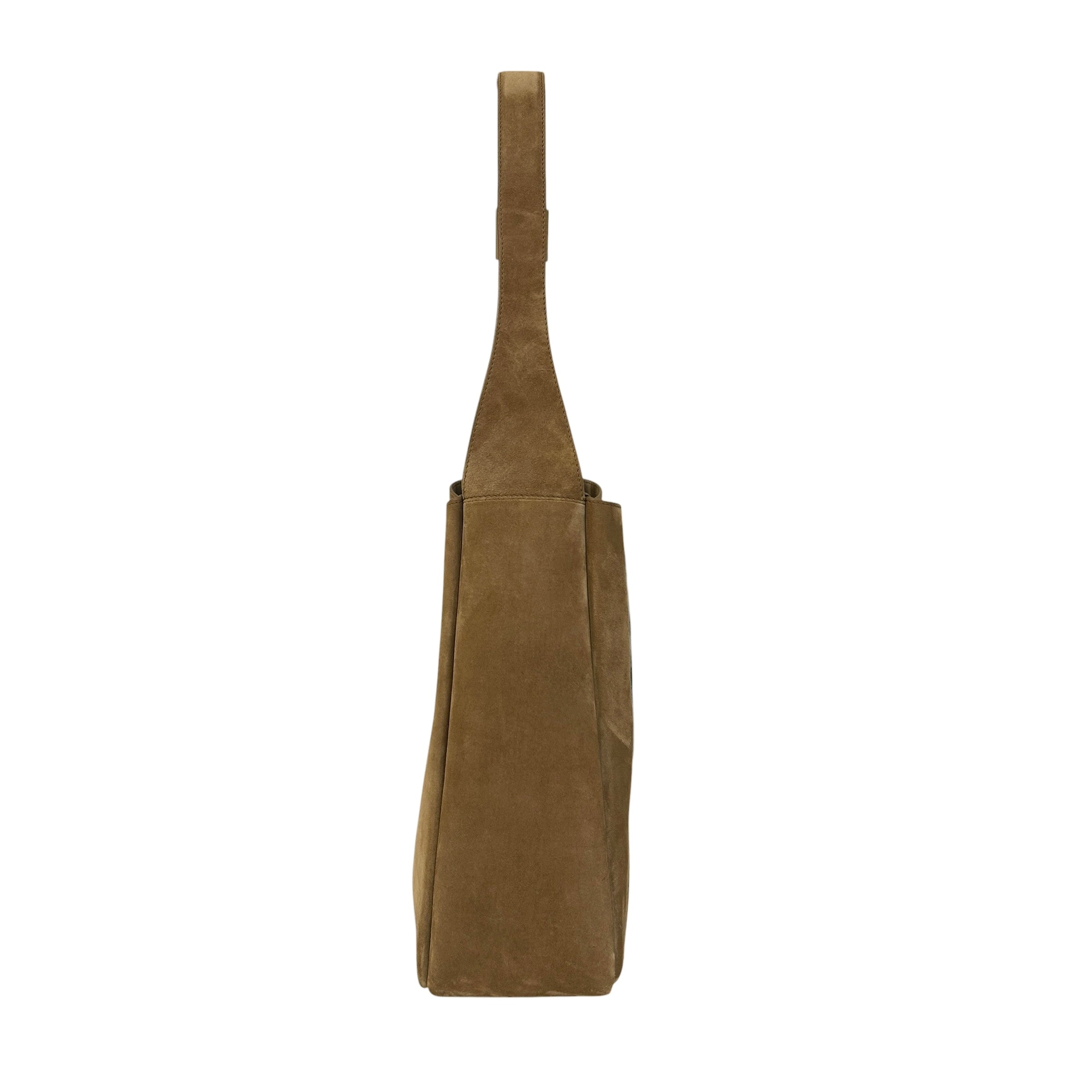 Barley Suede Le 5 A 7 Large Hobo Bag w/GHW
