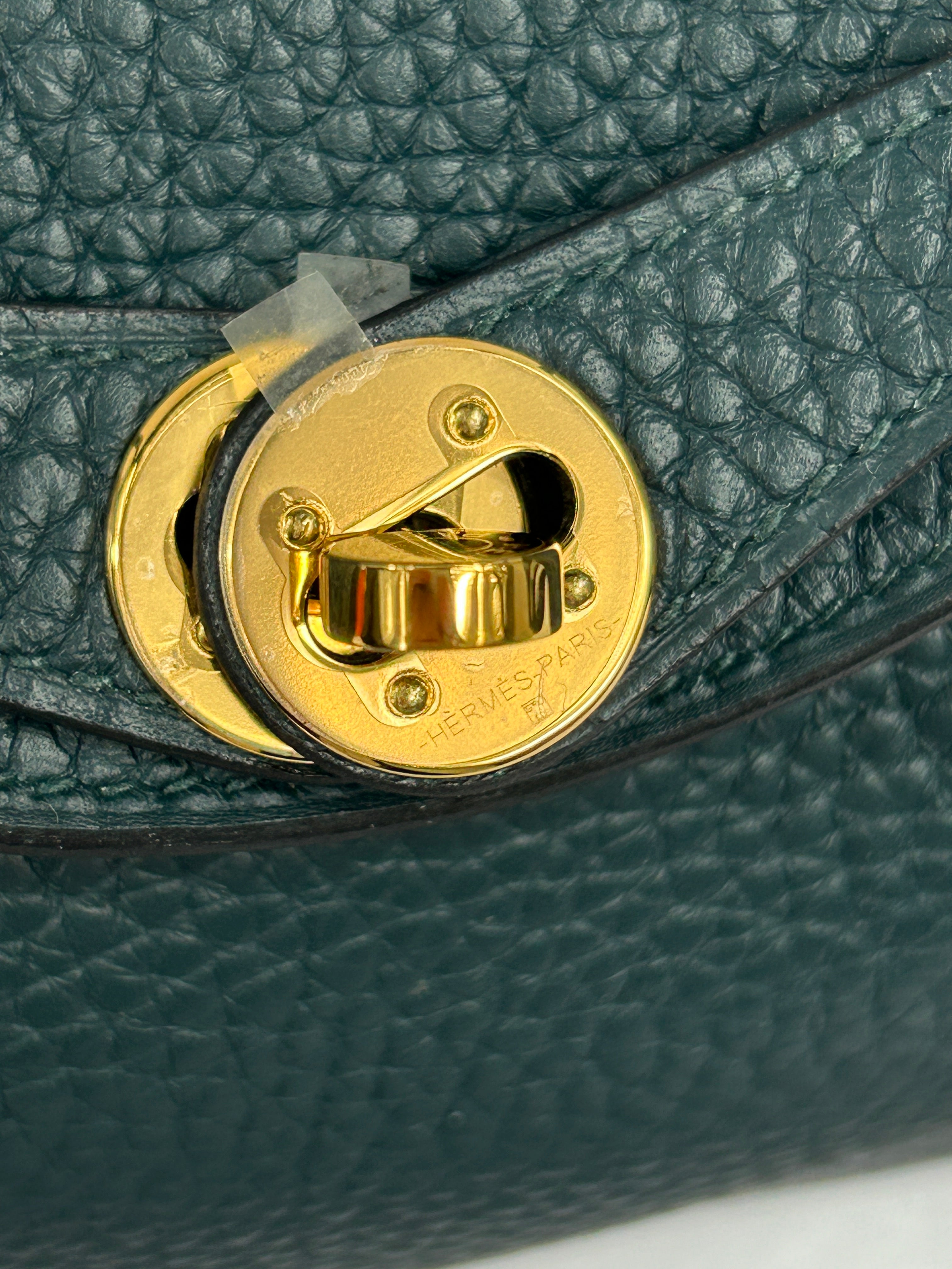 Vert Cypress Clemence leather Mini Lindy w/GHW