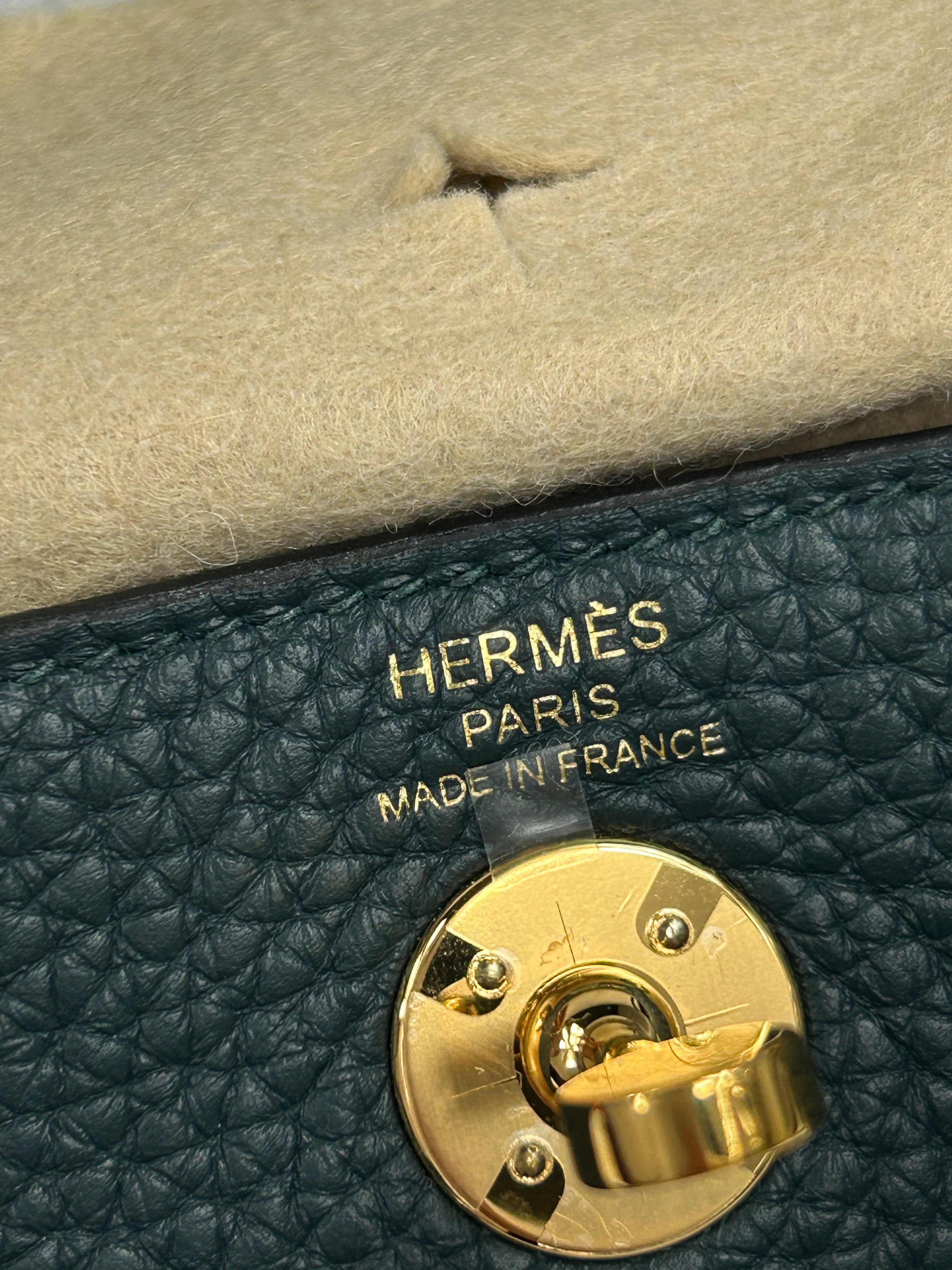 Vert Cypress Clemence leather Mini Lindy w/GHW