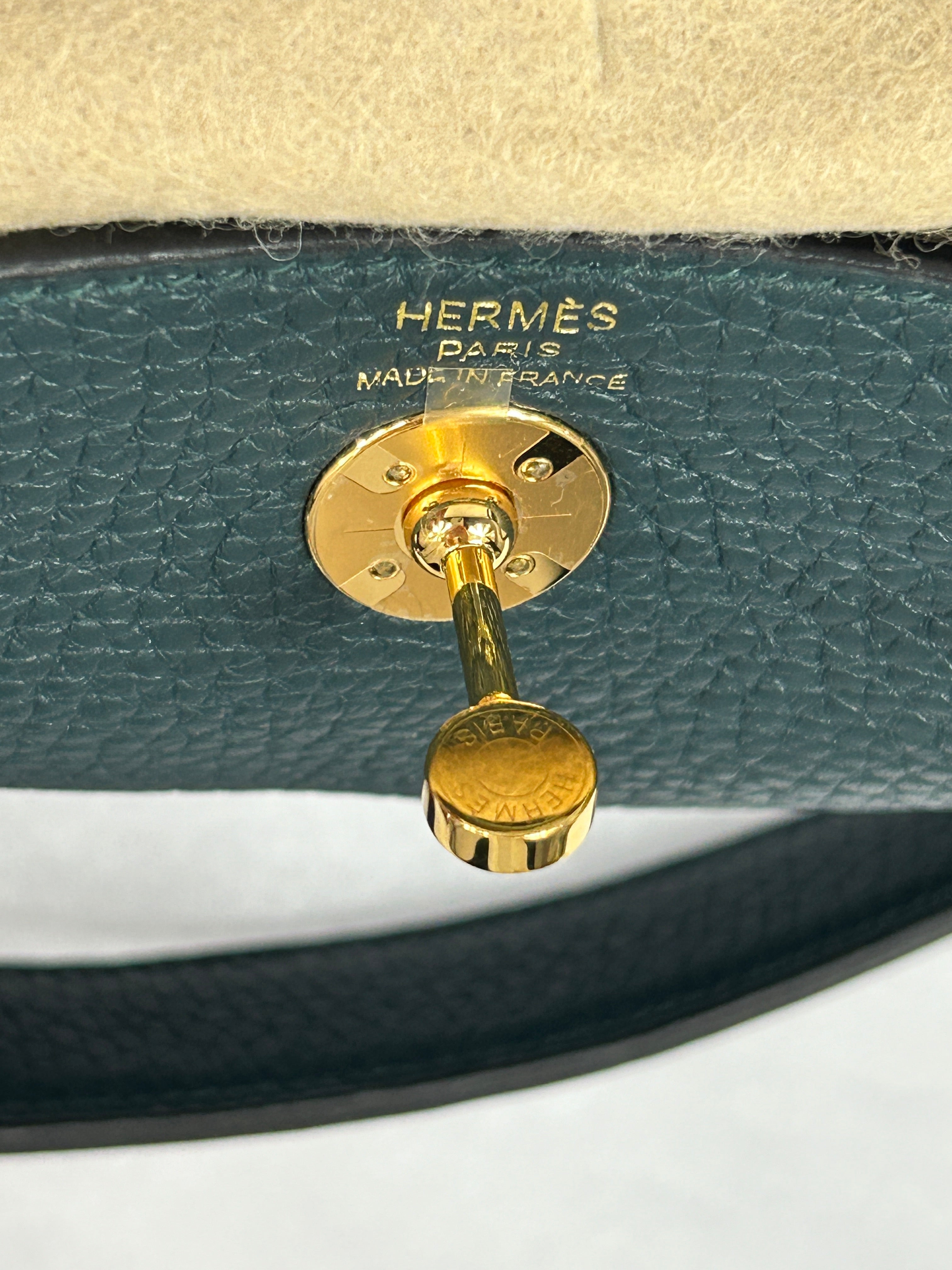 Vert Cypress Clemence leather Mini Lindy w/GHW