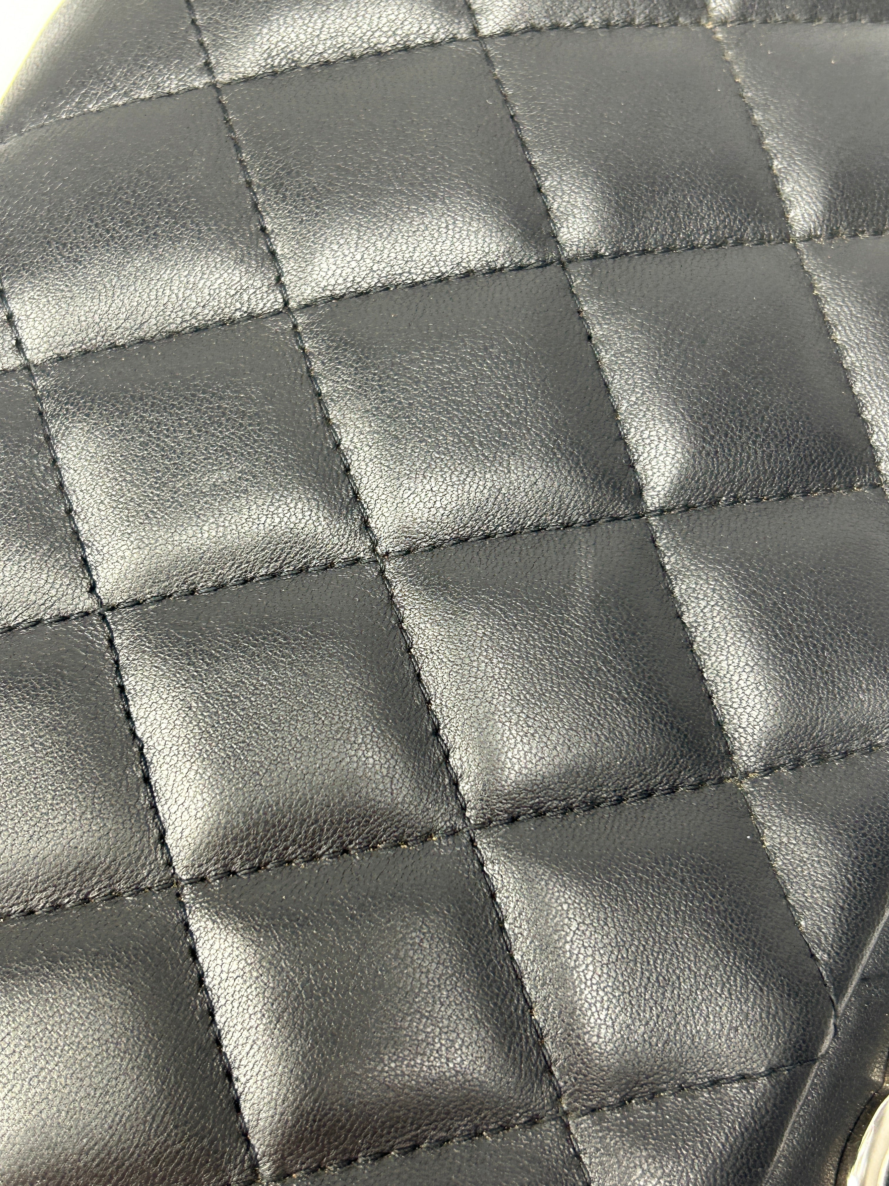 Black Quilted Lambskin Single Flap Classic Jumbo w/SHW