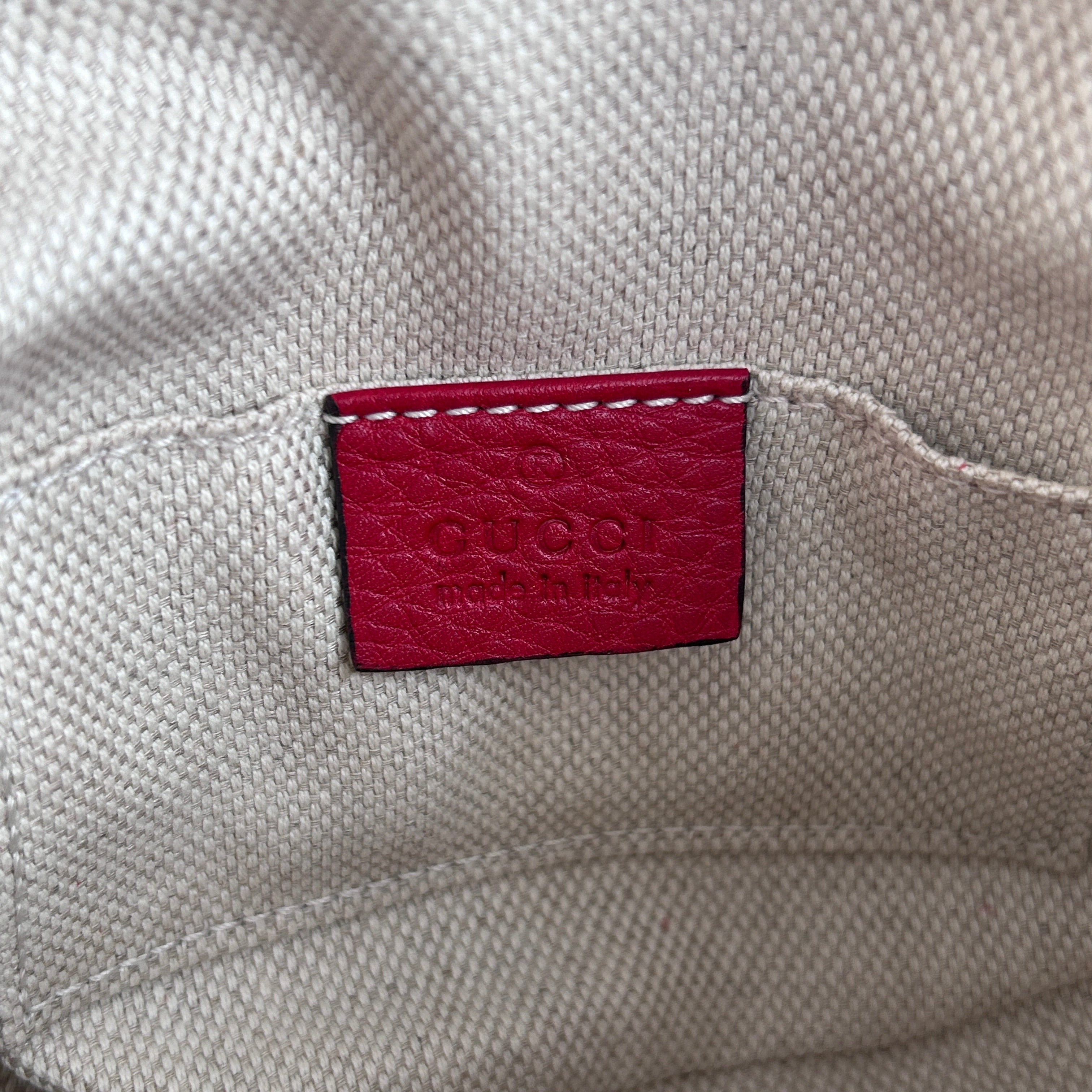 Red Mini Soho Chain Crossbody Bag w/GHW