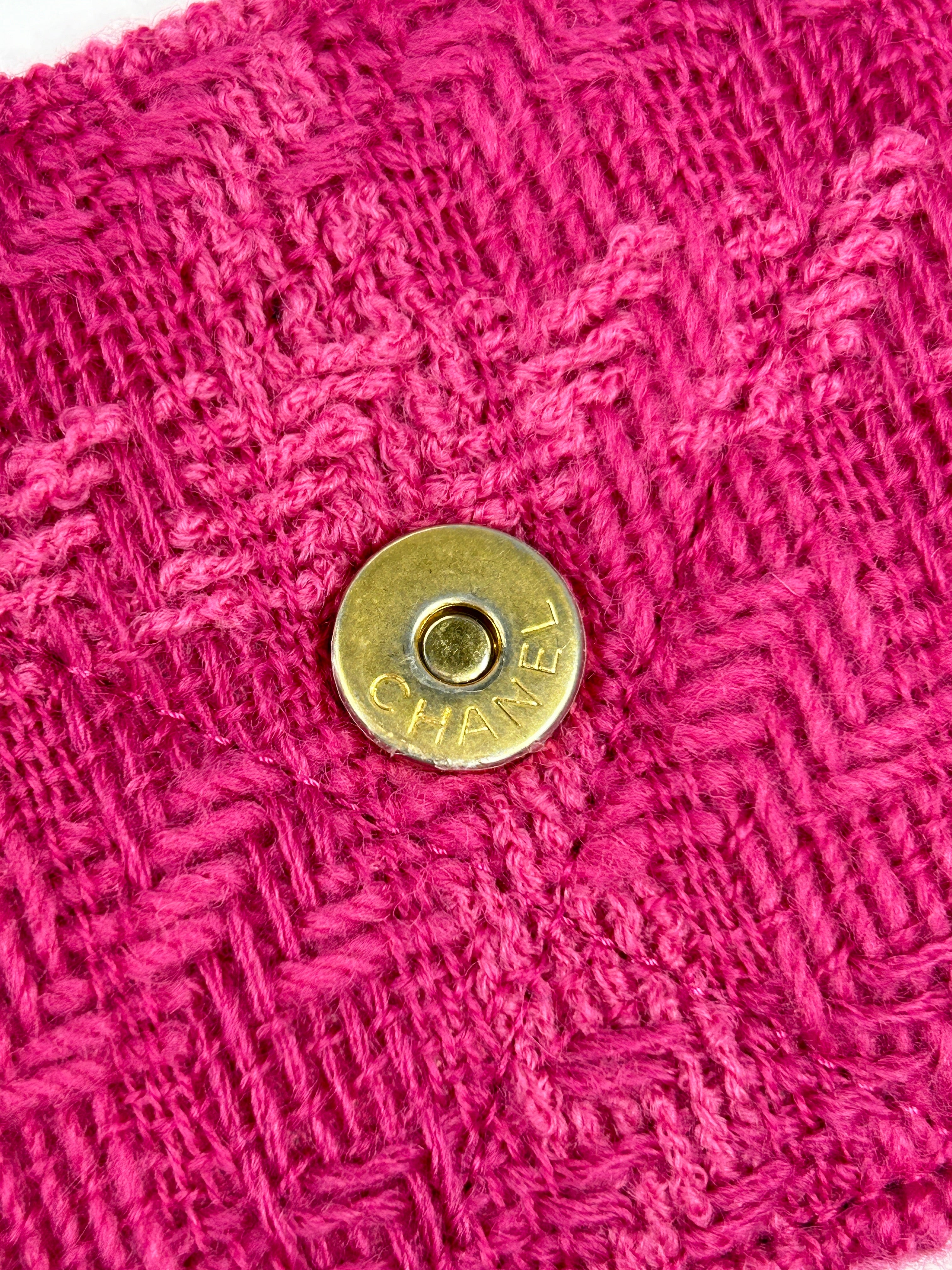 Hot Pink Tweed 19 Wallet On Chain w/AGHW/GHW/SHW/RHW- SOLD ON LAYAWAY