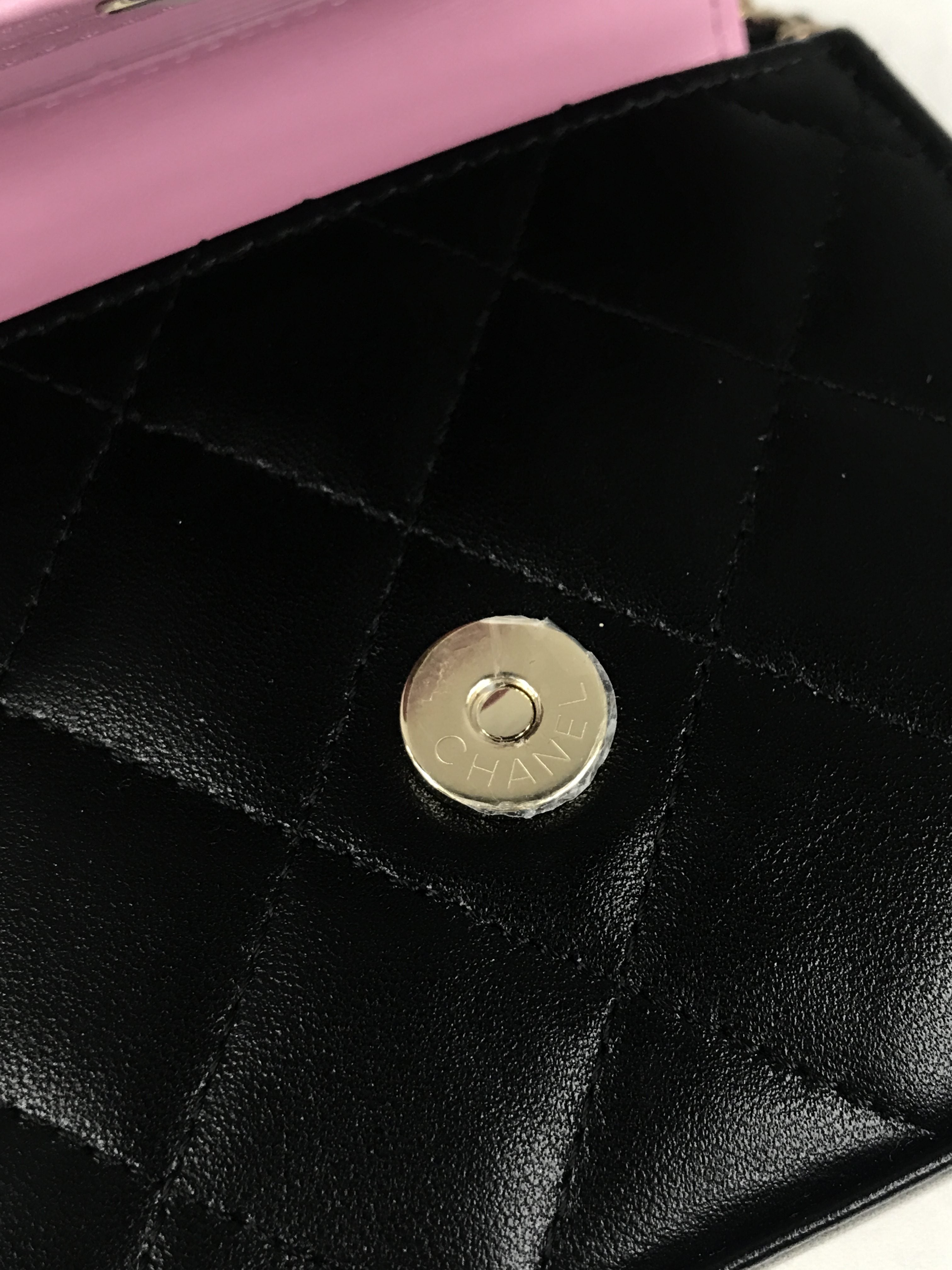 Black Quilted Lambskin Nano Classic Flap W/GHW