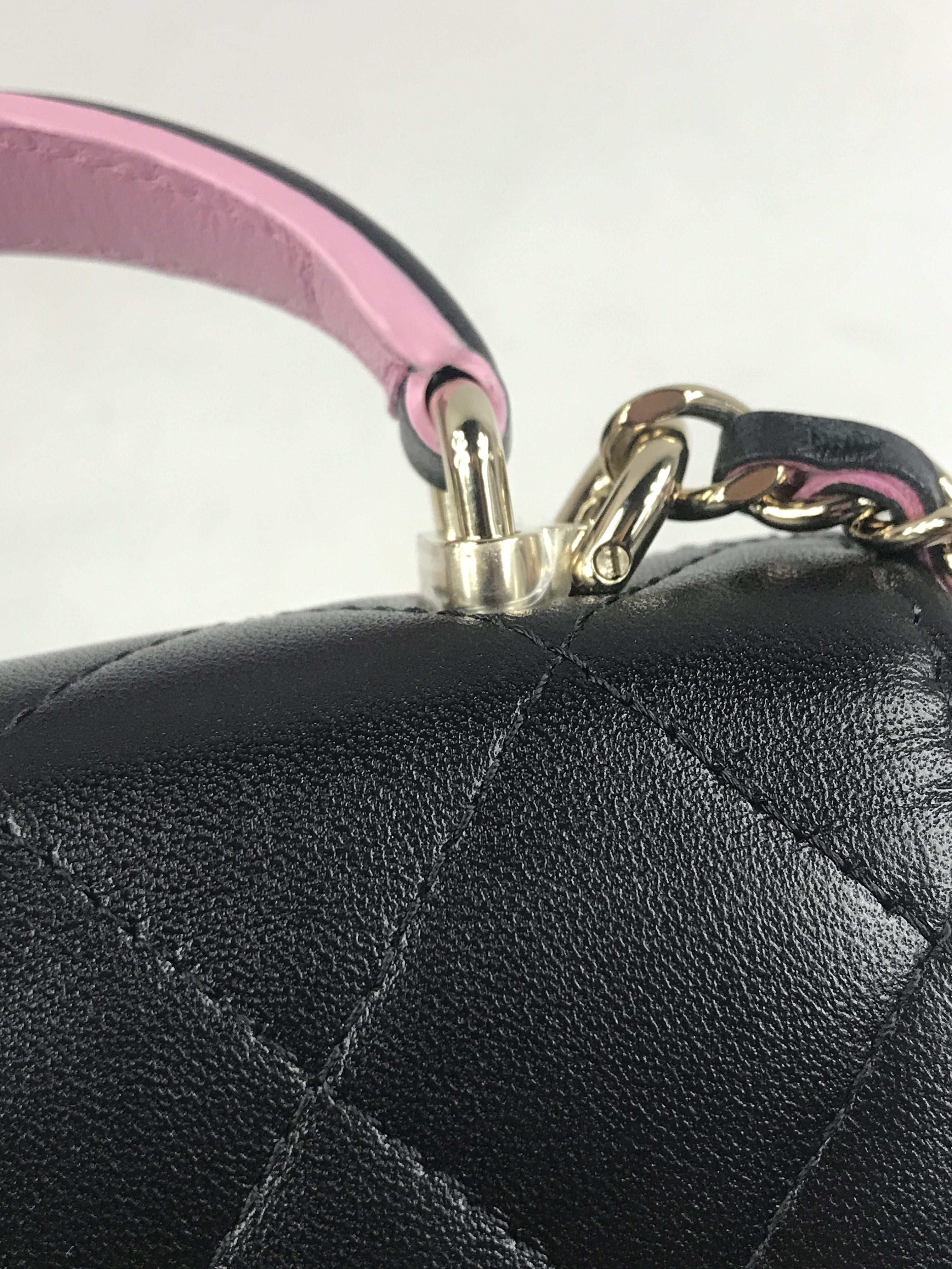 Black Quilted Lambskin Nano Classic Flap W/GHW