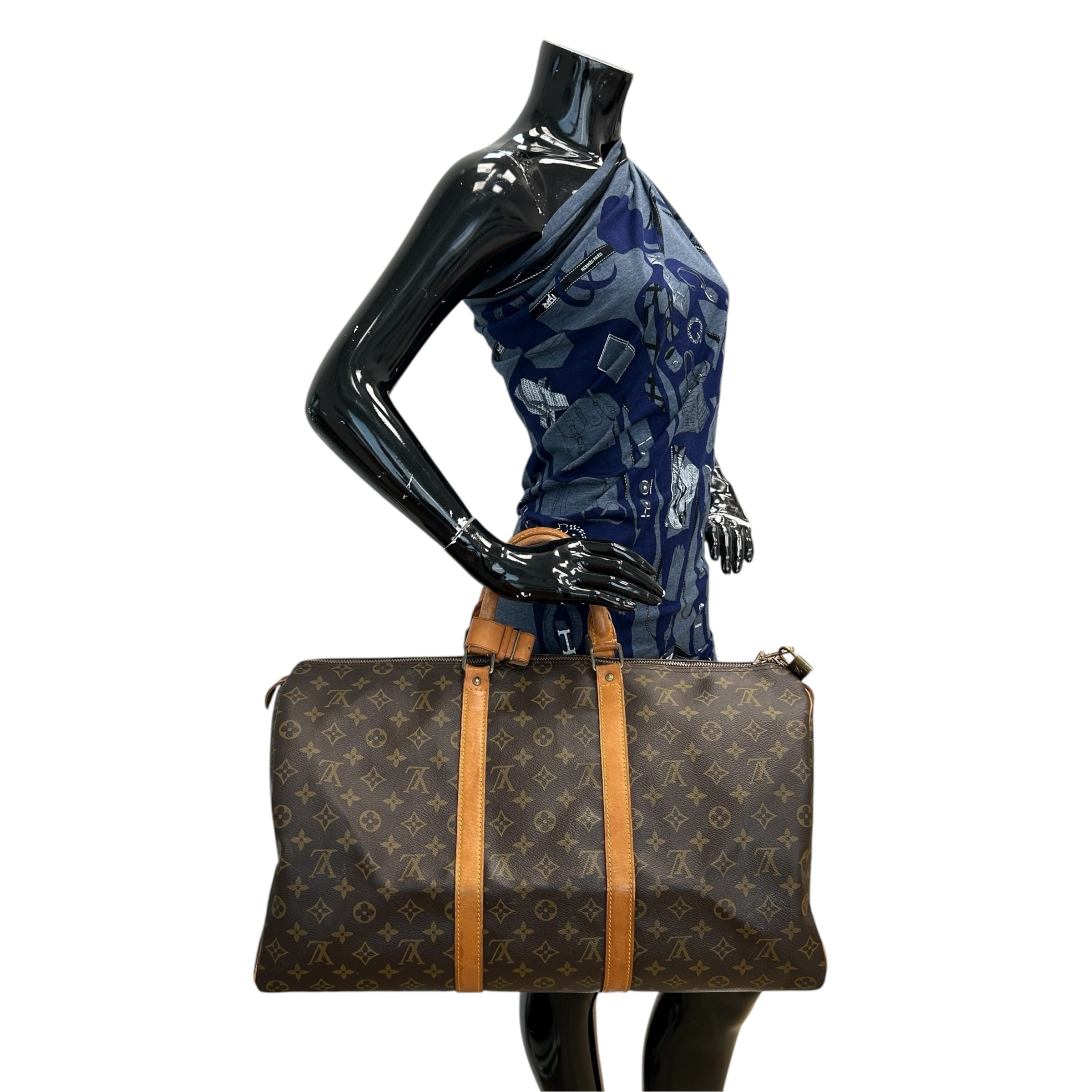 Vintage Monogram Canvas Keepall 50 Bag