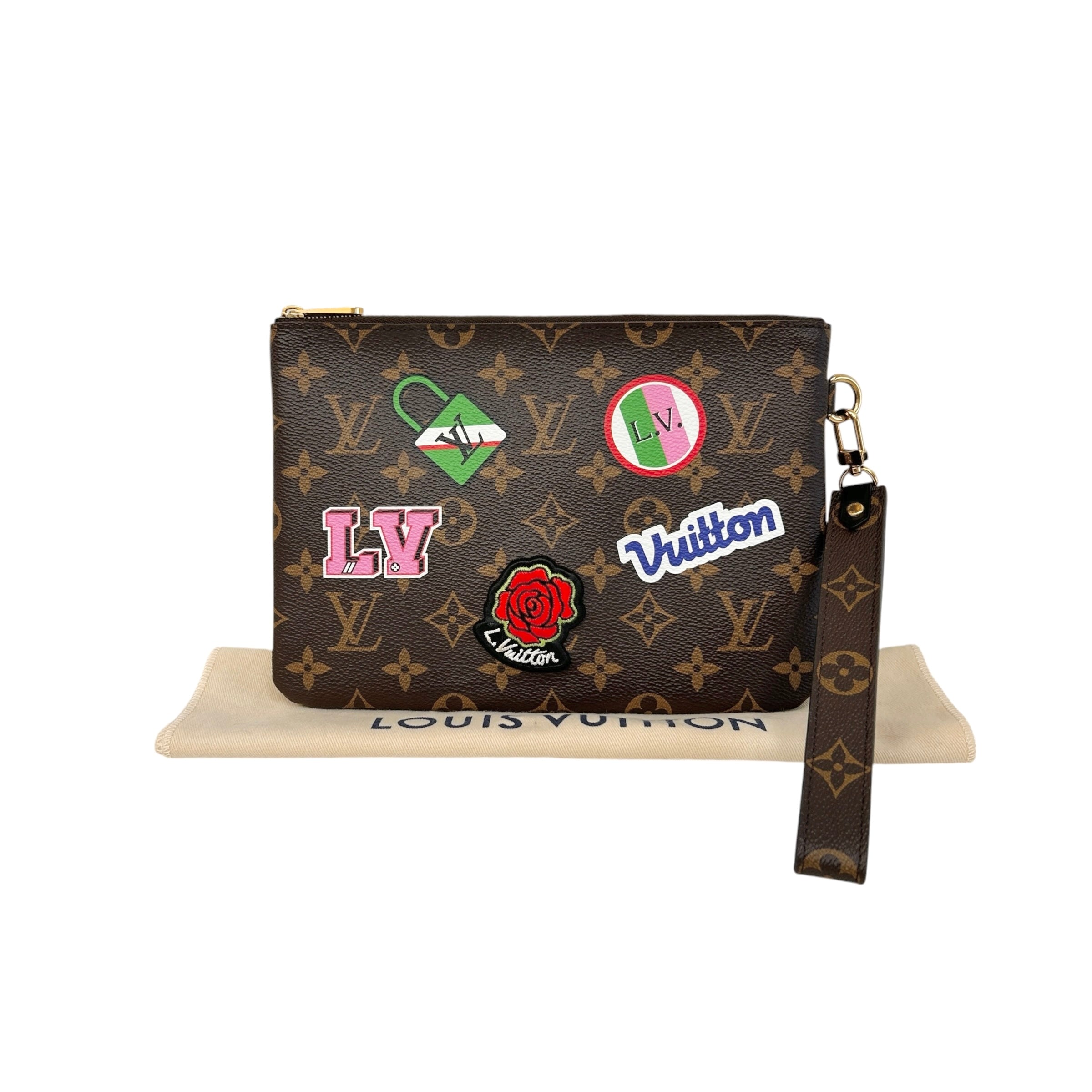 Monogram Canvas Patches City Pouch Bag