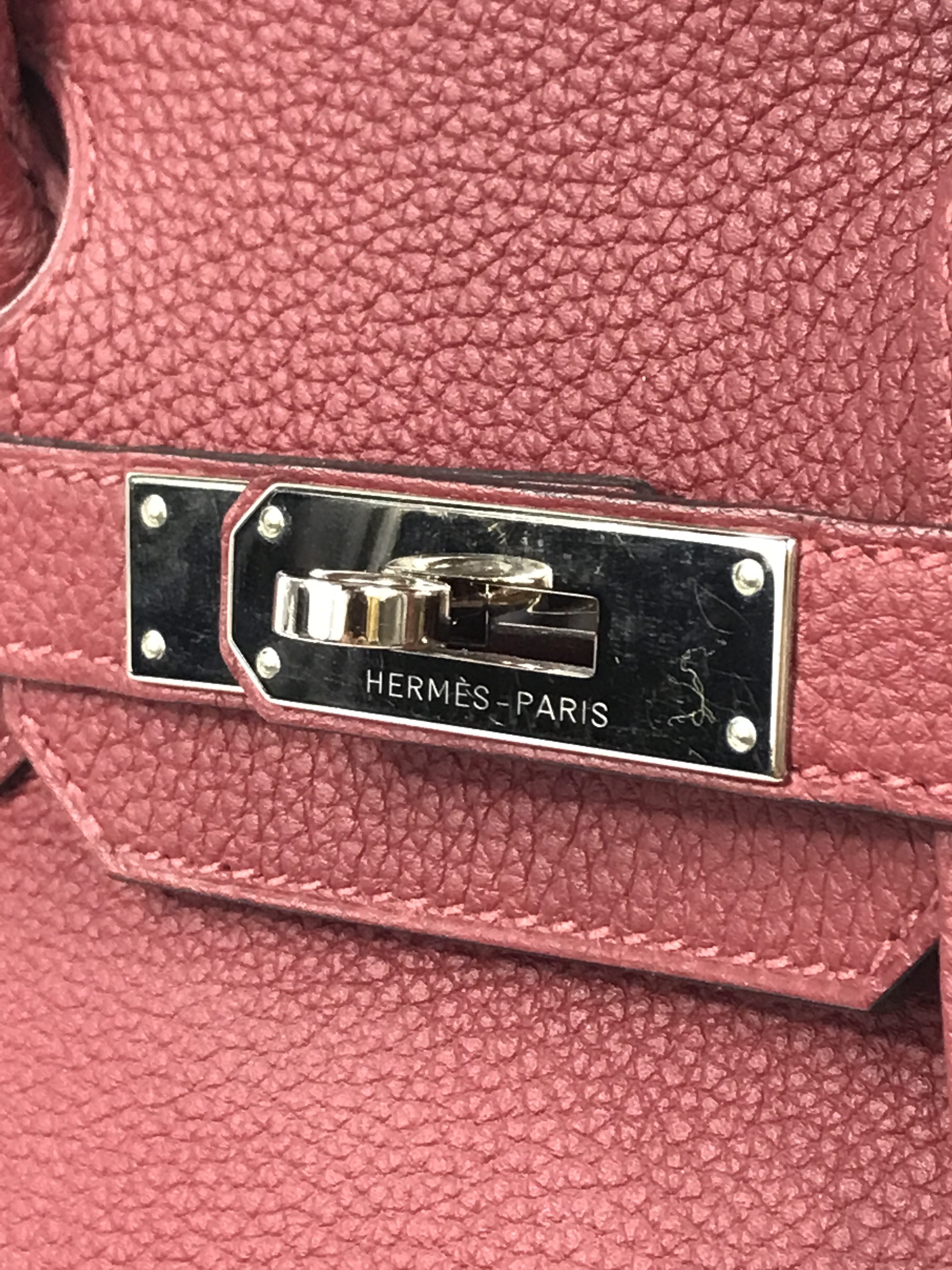 Burgundy Wine Togo Birkin 30 w/PHW
