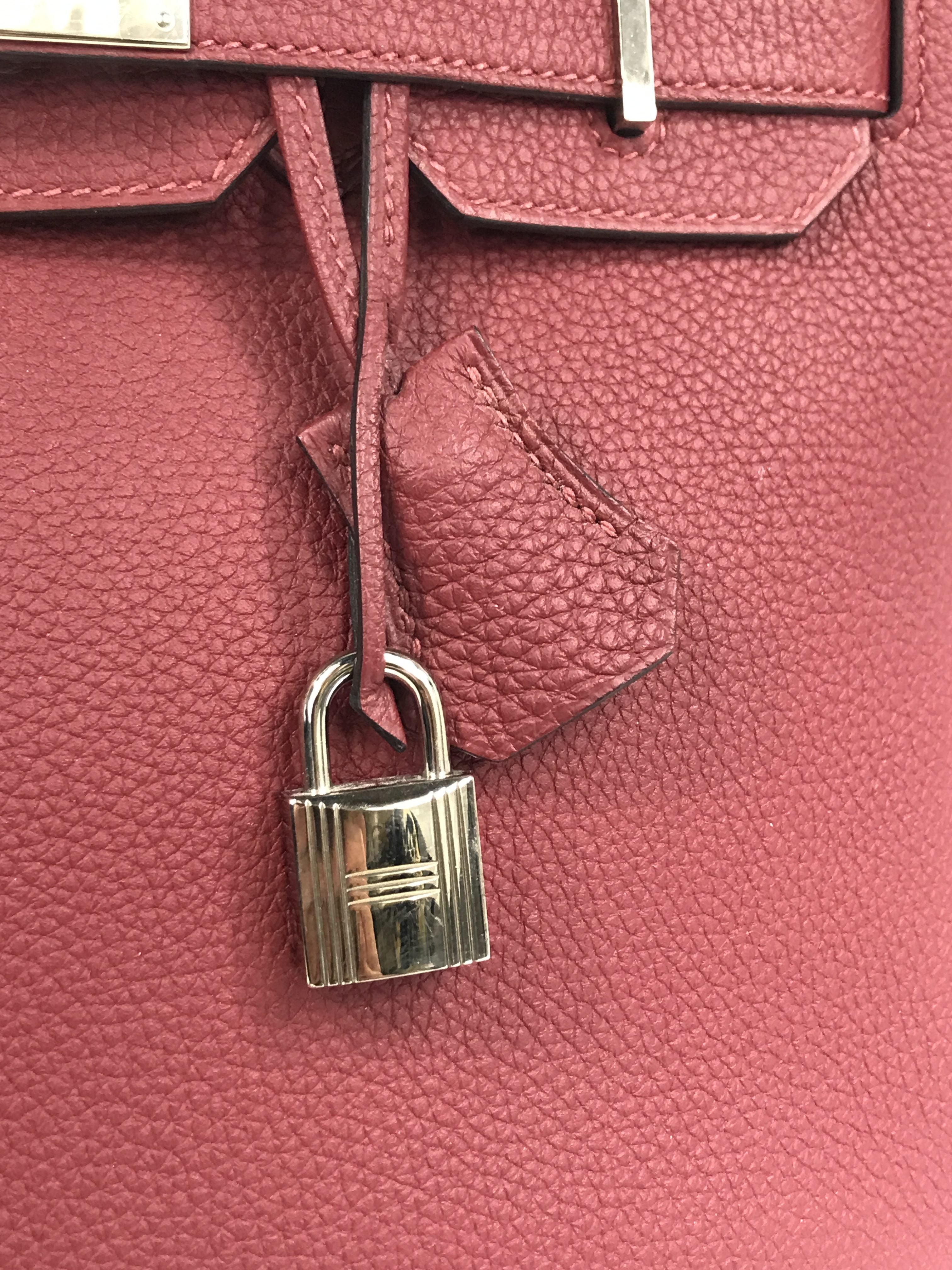 Burgundy Wine Togo Birkin 30 w/PHW