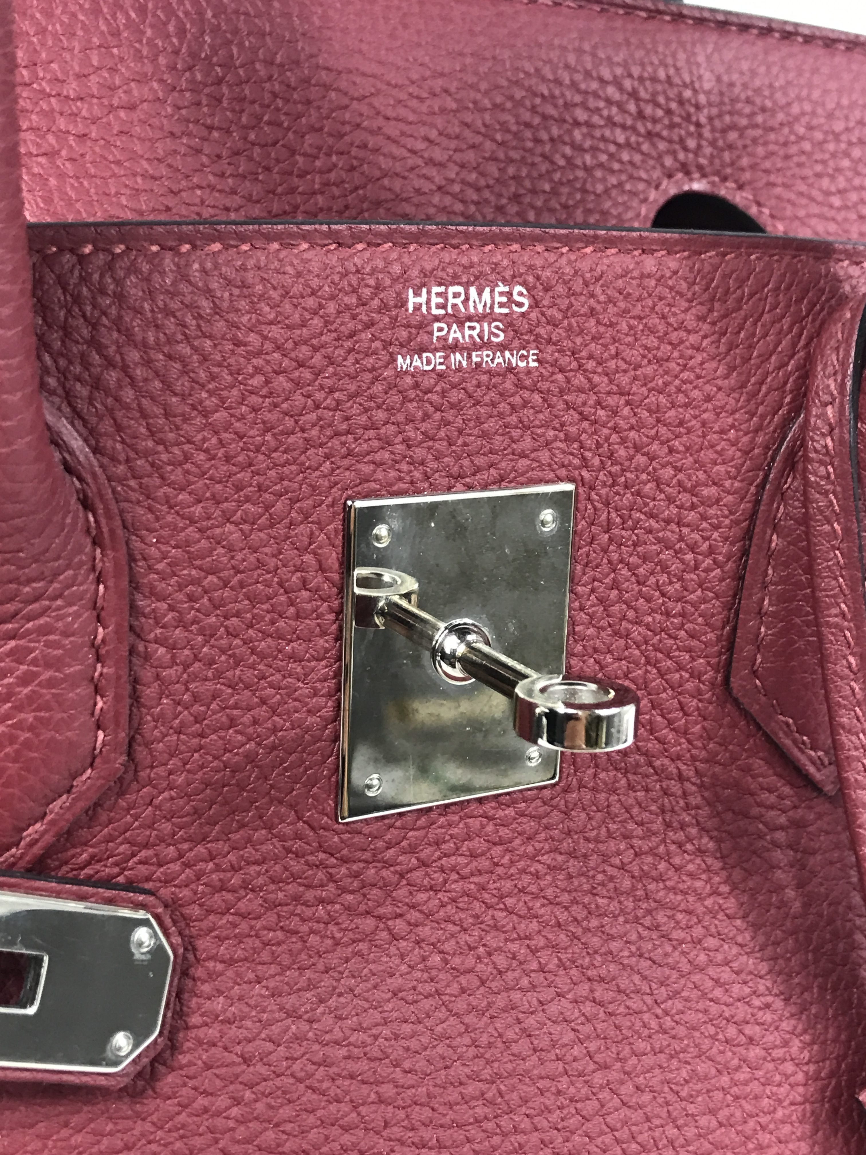 Burgundy Wine Togo Birkin 30 w/PHW