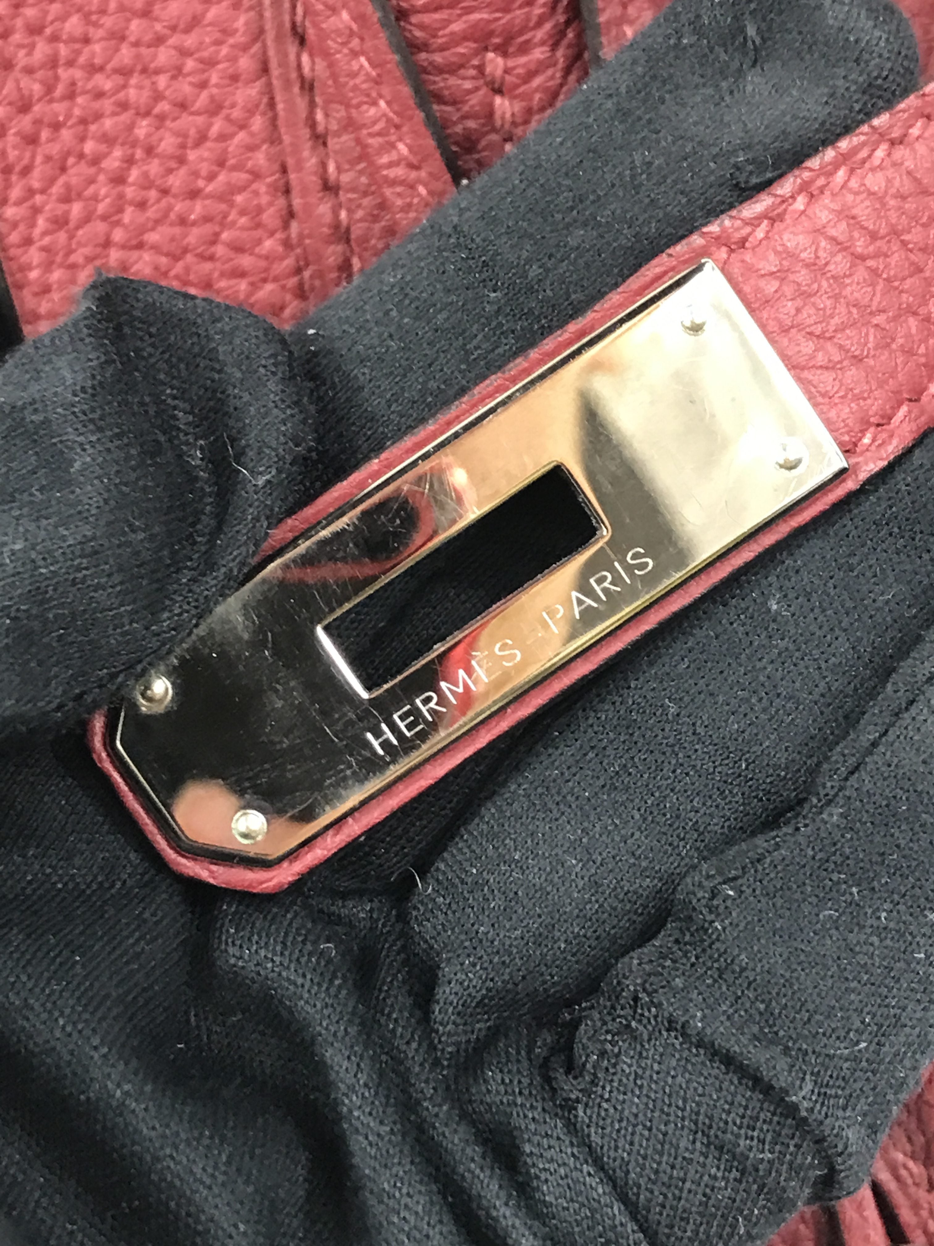 Burgundy Wine Togo Birkin 30 w/PHW