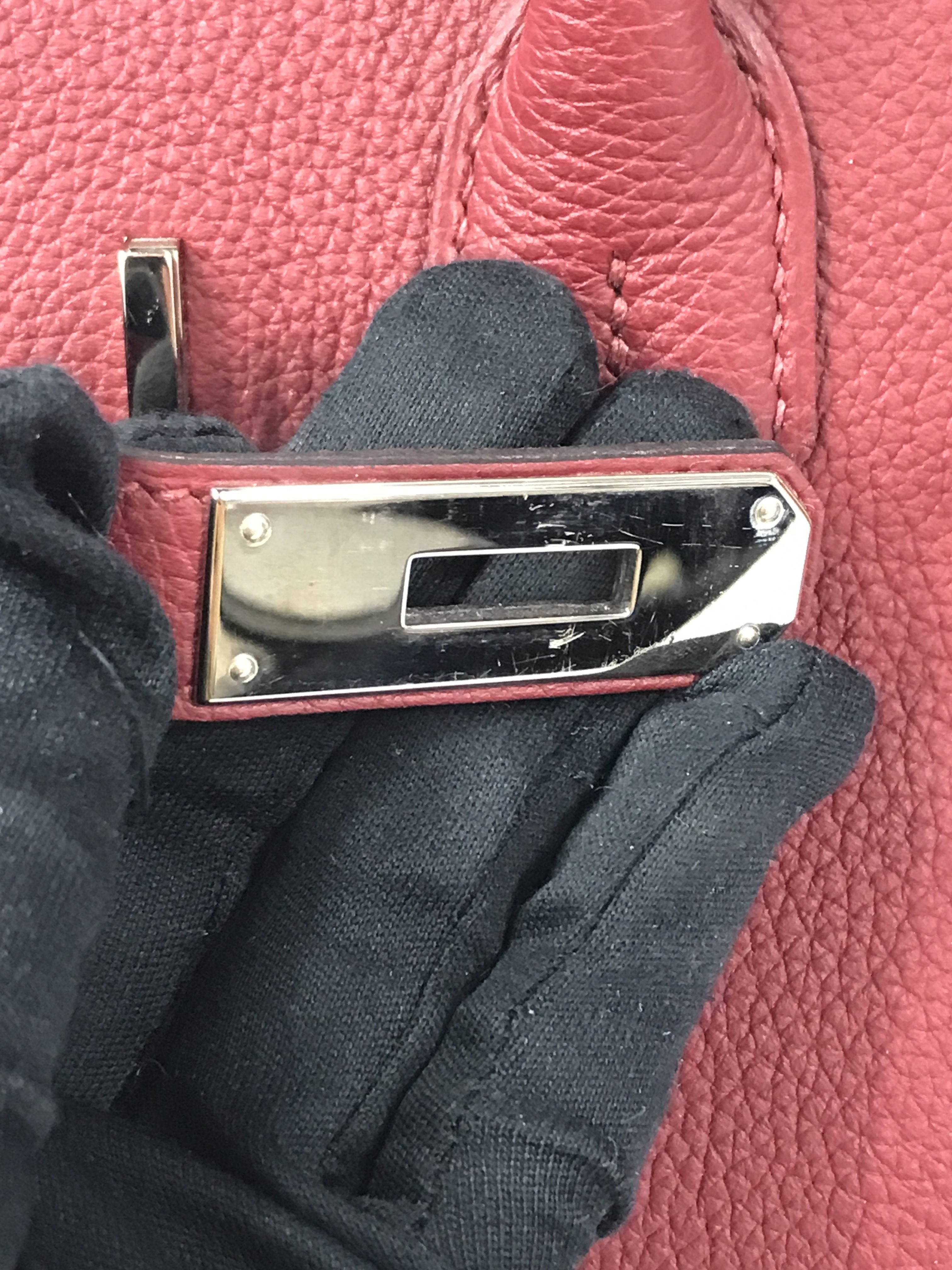 Burgundy Wine Togo Birkin 30 w/PHW
