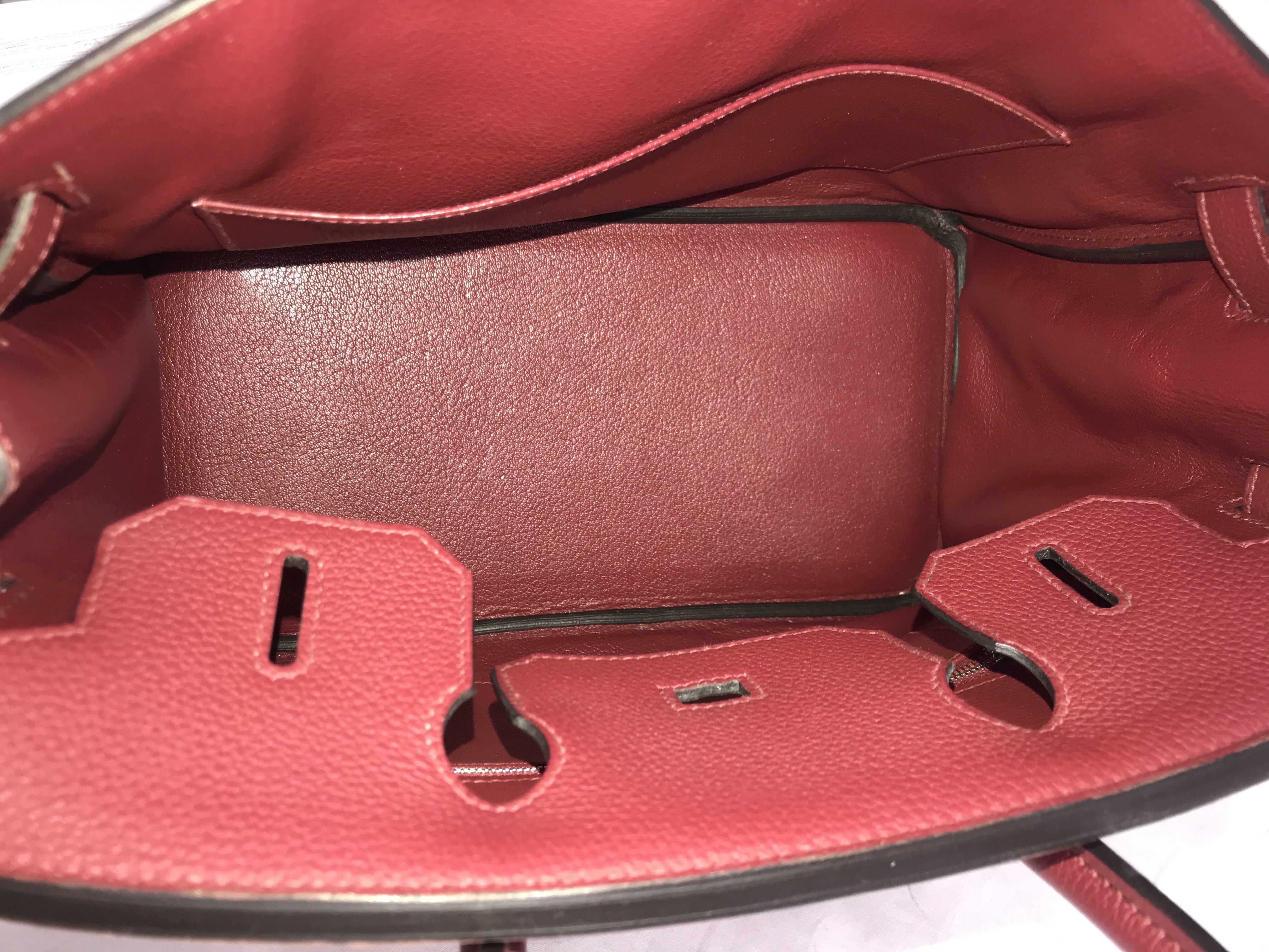 Burgundy Wine Togo Birkin 30 w/PHW