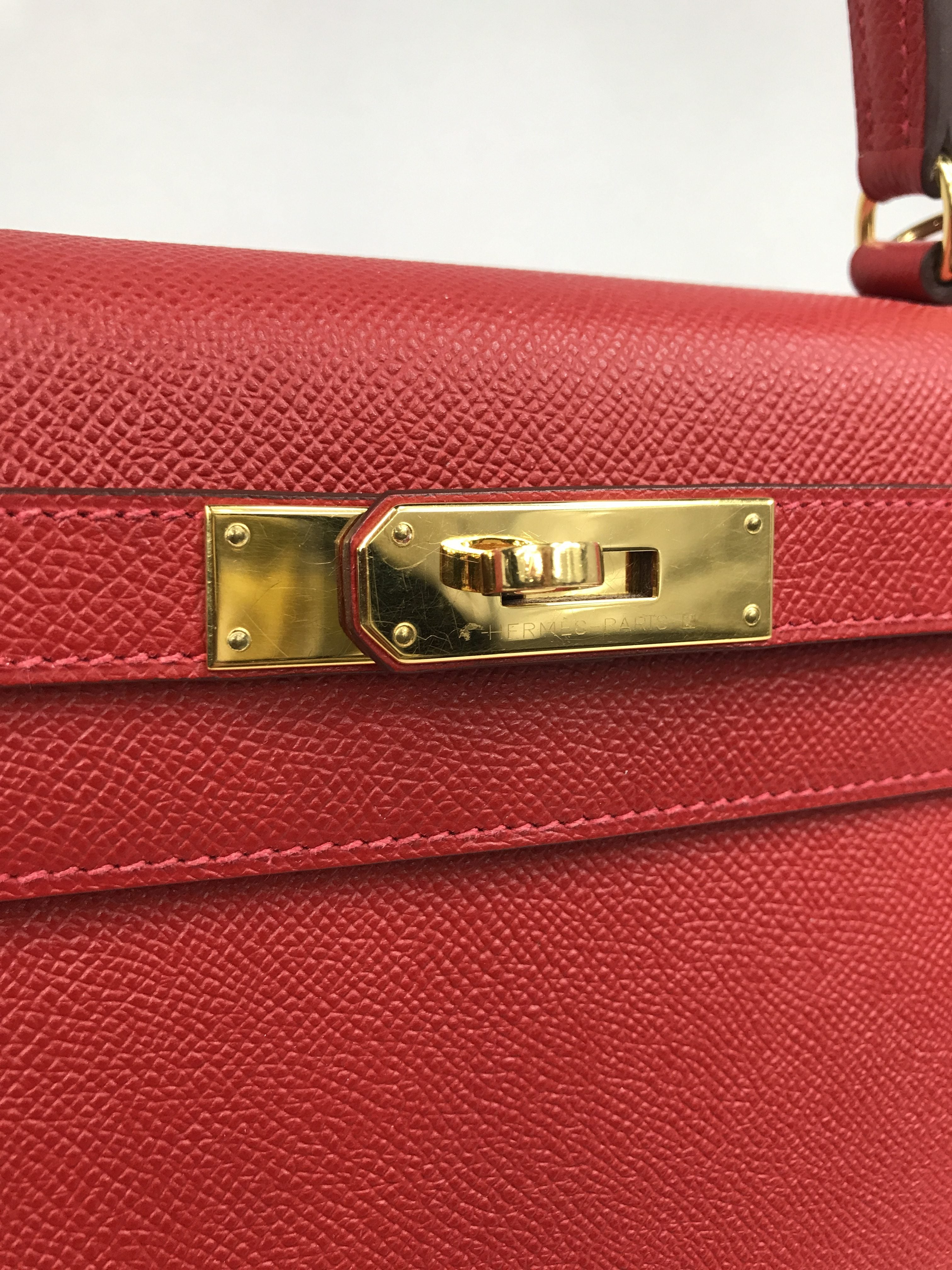 Rouge Epsom Kelly 28 w/GHW