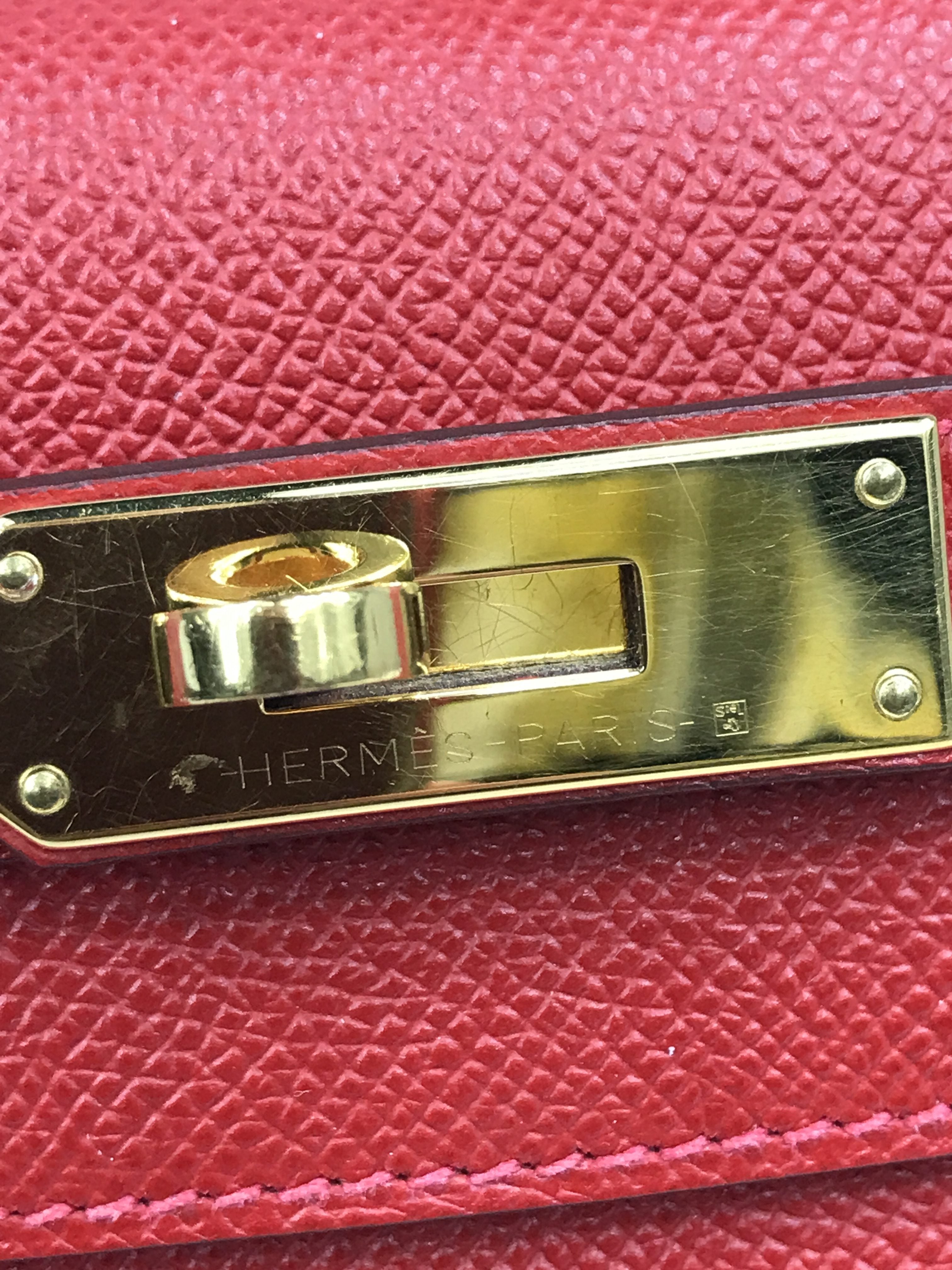 Rouge Epsom Kelly 28 w/GHW