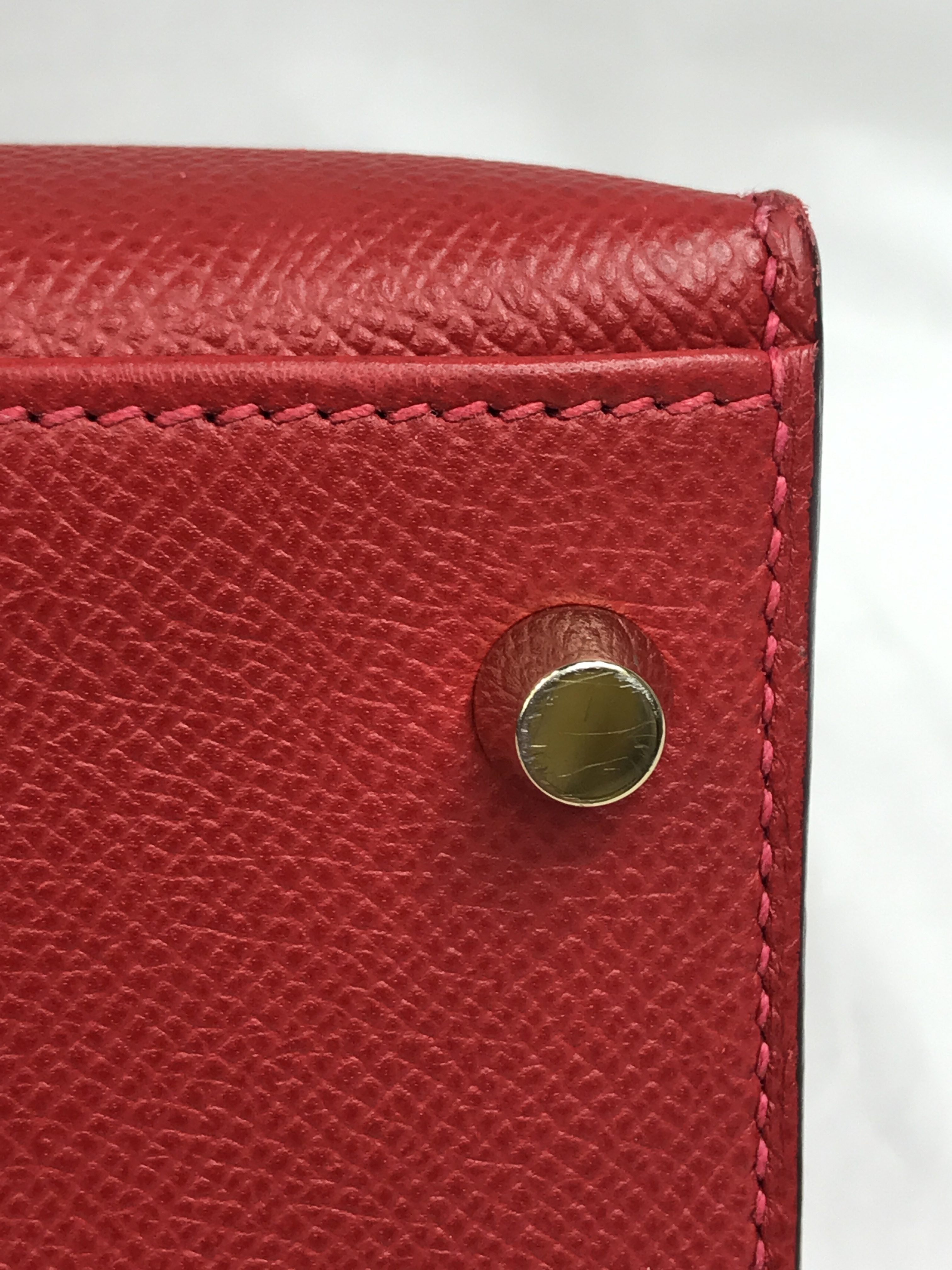 Rouge Epsom Kelly 28 w/GHW