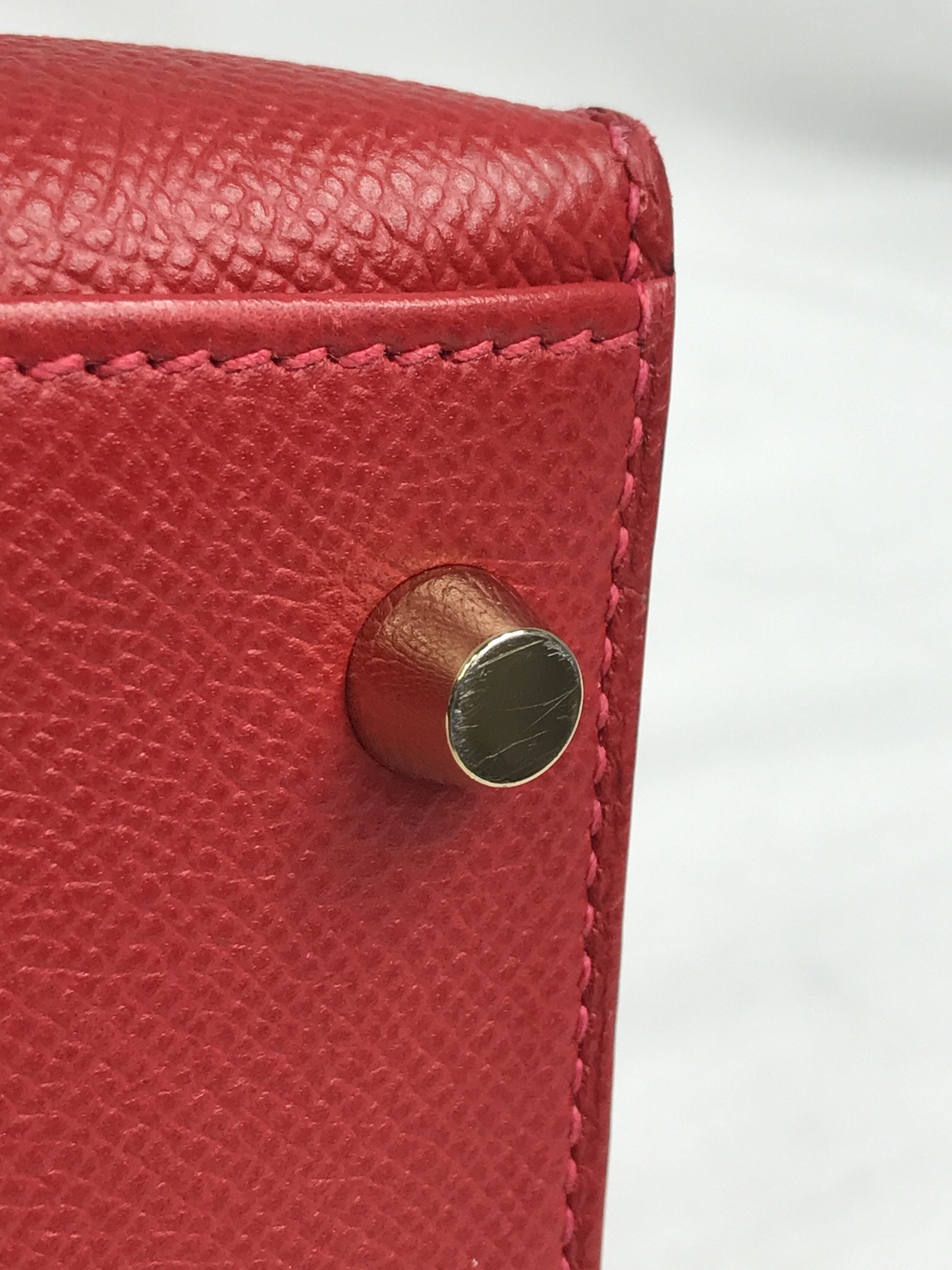 Rouge Epsom Kelly 28 w/GHW