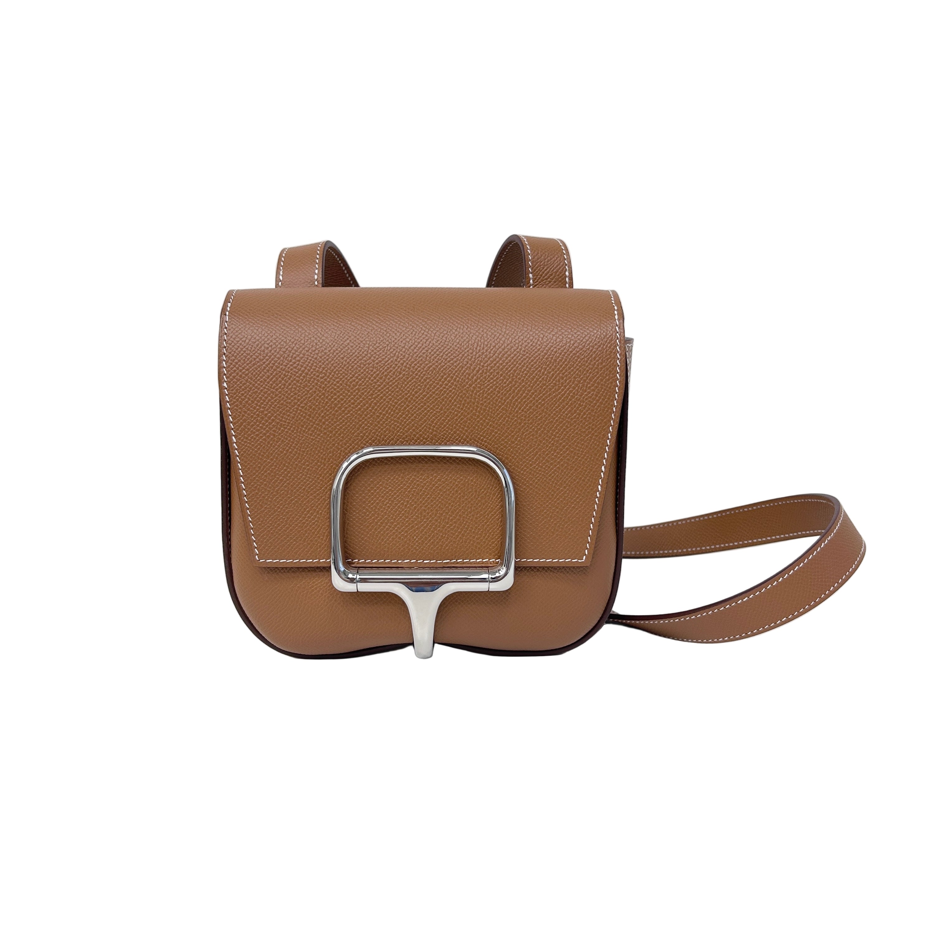 Gold Epsom Leather Mini Della Cavalleria w/PHW