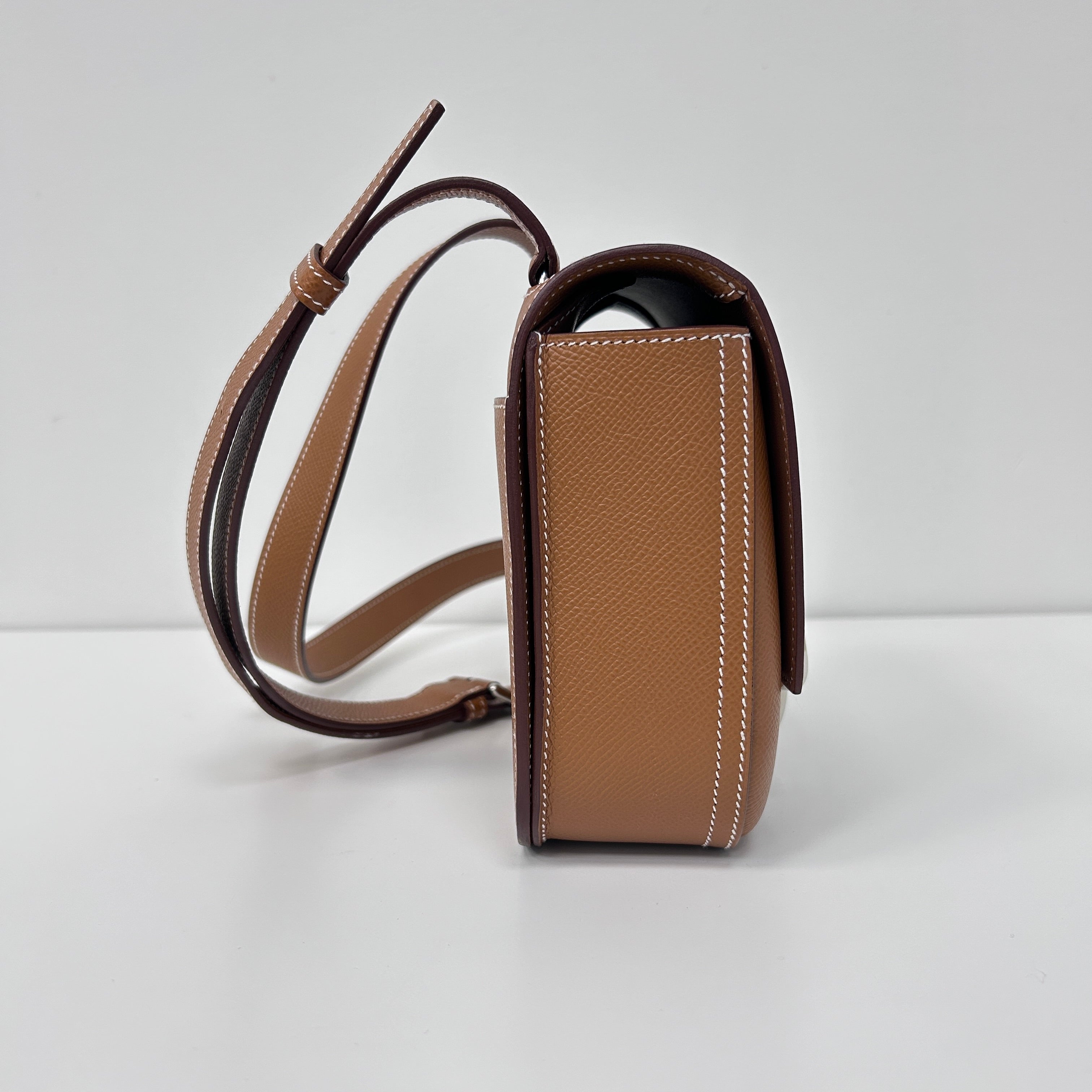 Gold Epsom Leather Mini Della Cavalleria w/PHW