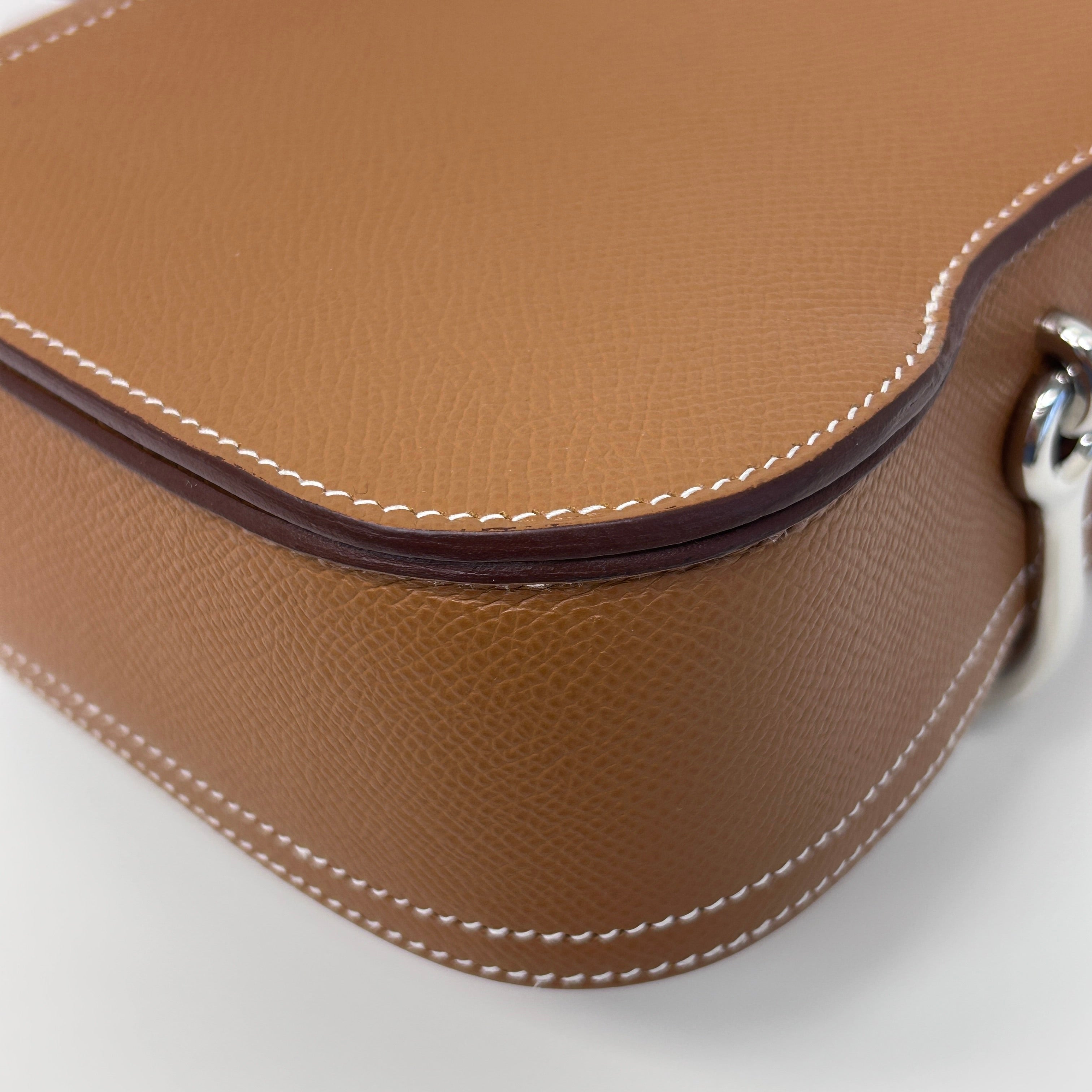 Gold Epsom Leather Mini Della Cavalleria w/PHW